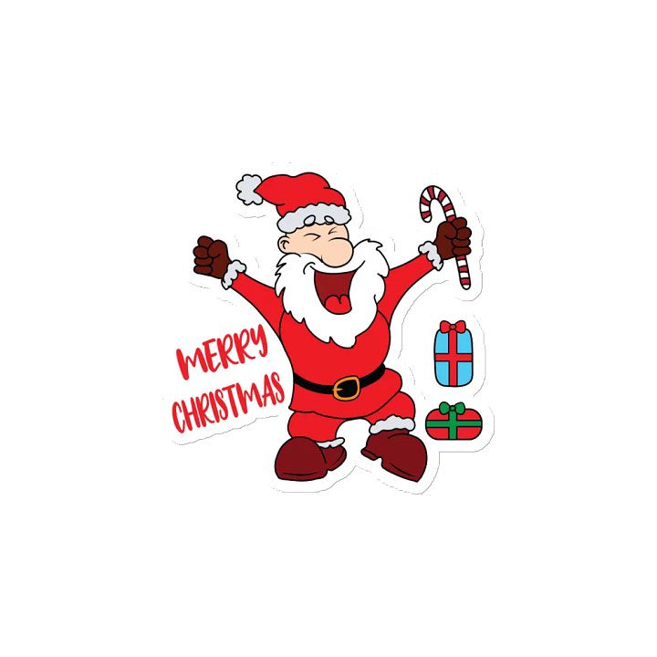Joyful Santa Claus Die-Cut Magnets product image (2)
