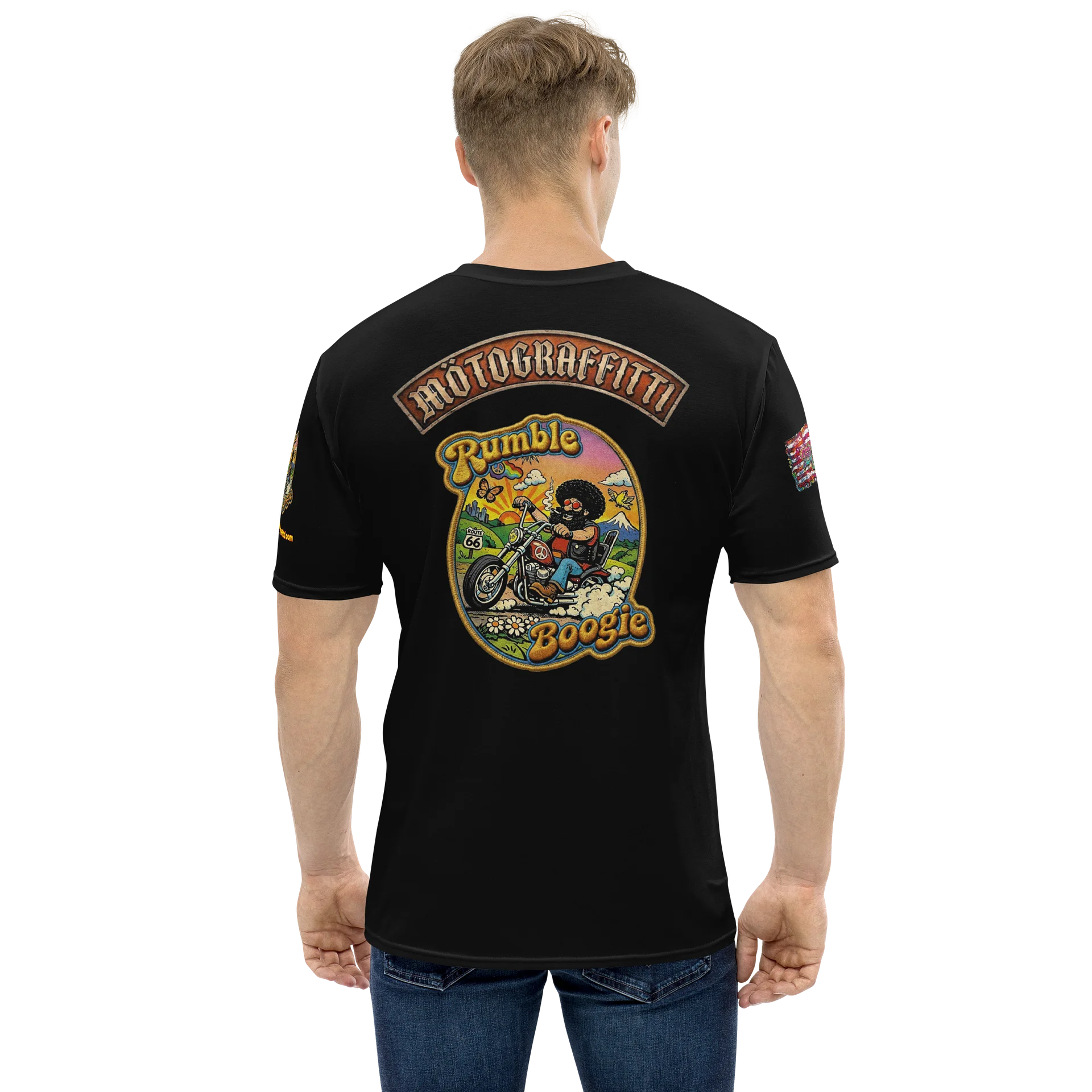 MötoGraffitti Retro "Rumble Boogie" Ridin Tee product image (1)