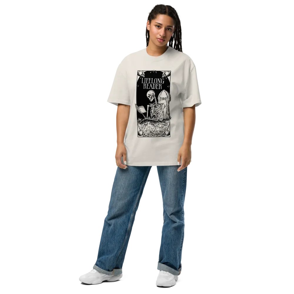 'Lifelong Reader' Oversized Tee product image (7)