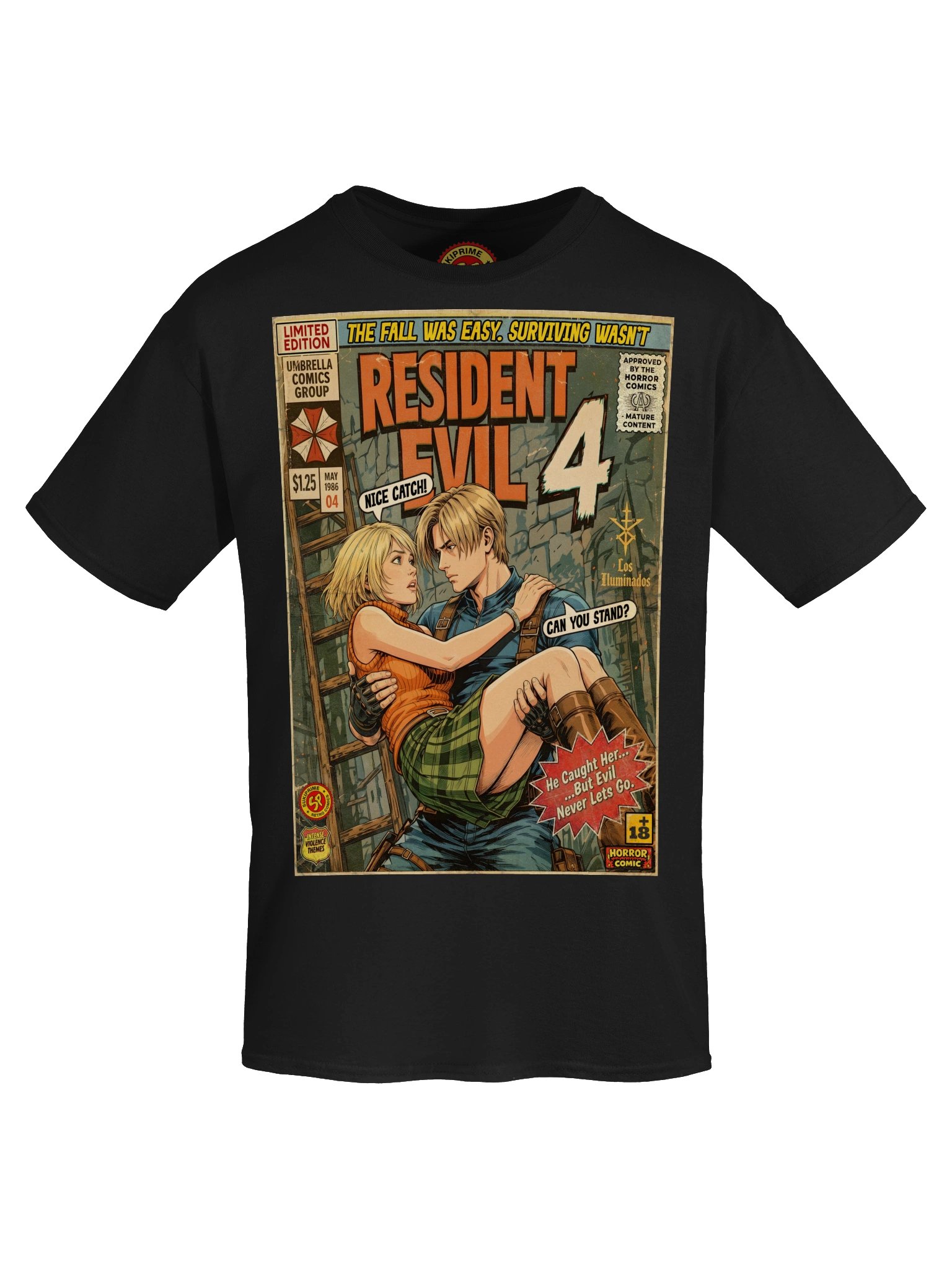 Ashley & Leon Comic Art Gaming T-Shirt product image (5)