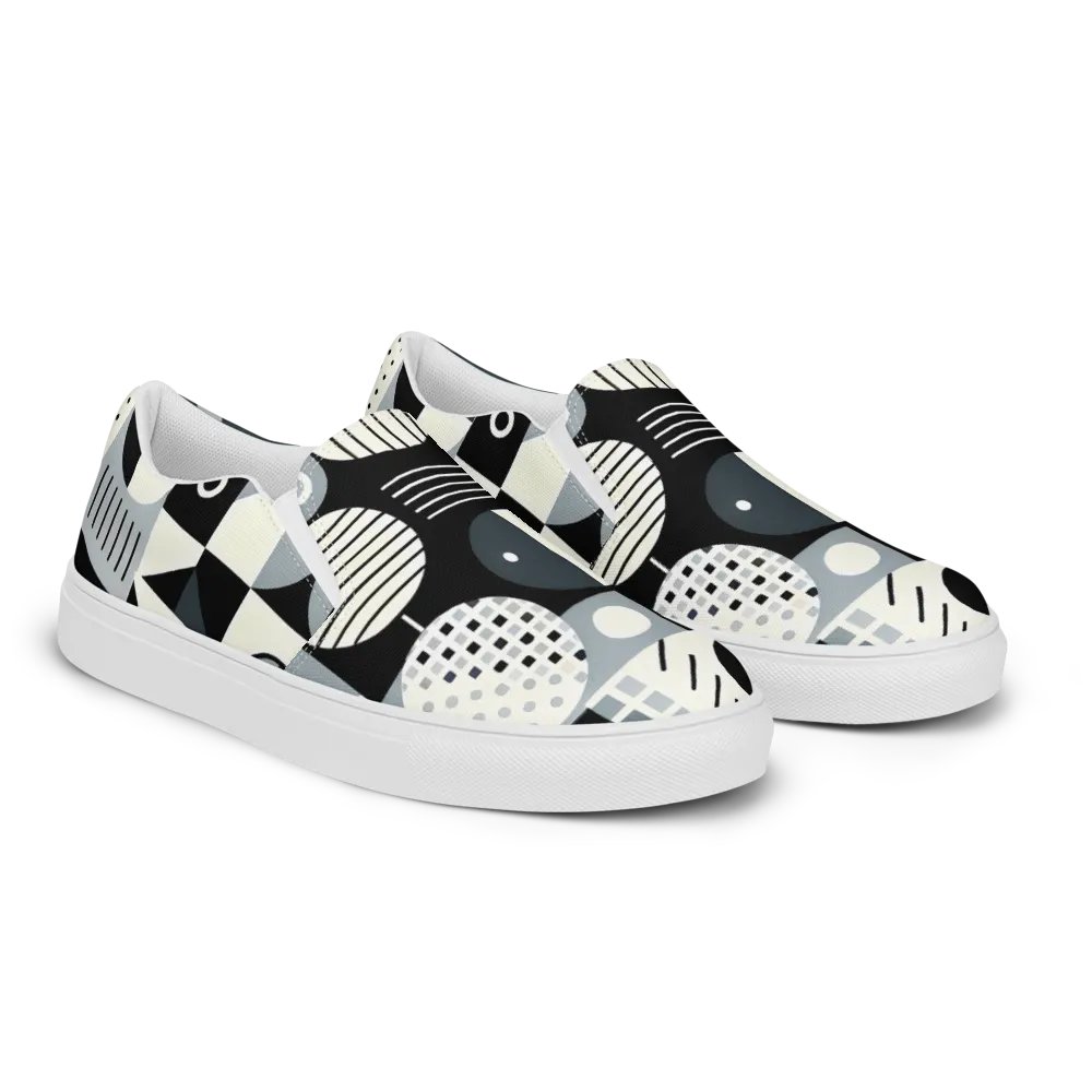 Abstract Geometric Women's Slip-On Shoes product image (2)