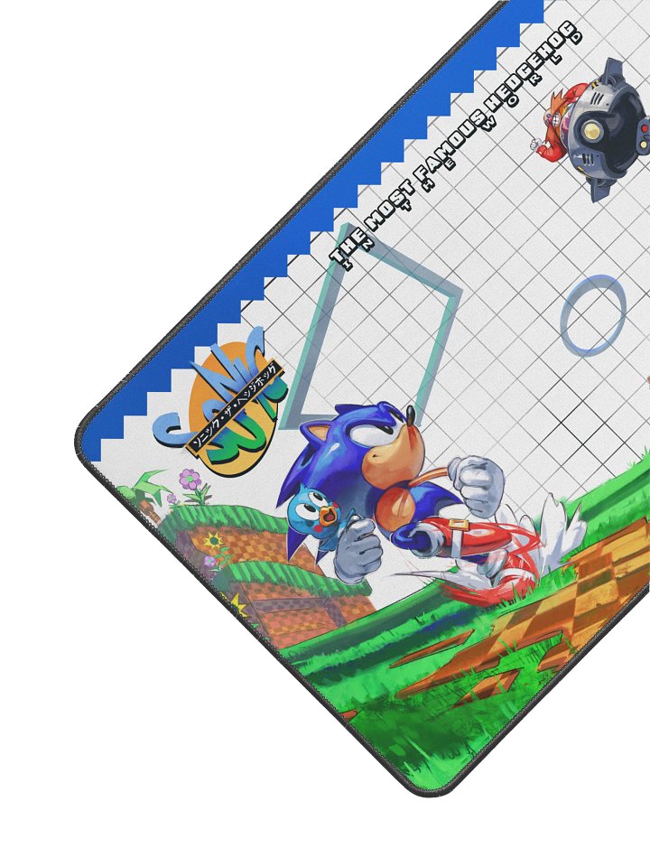 THE MOST FAMOUS HEDGEHOG Desk Mat 12" x 22" product image (2)