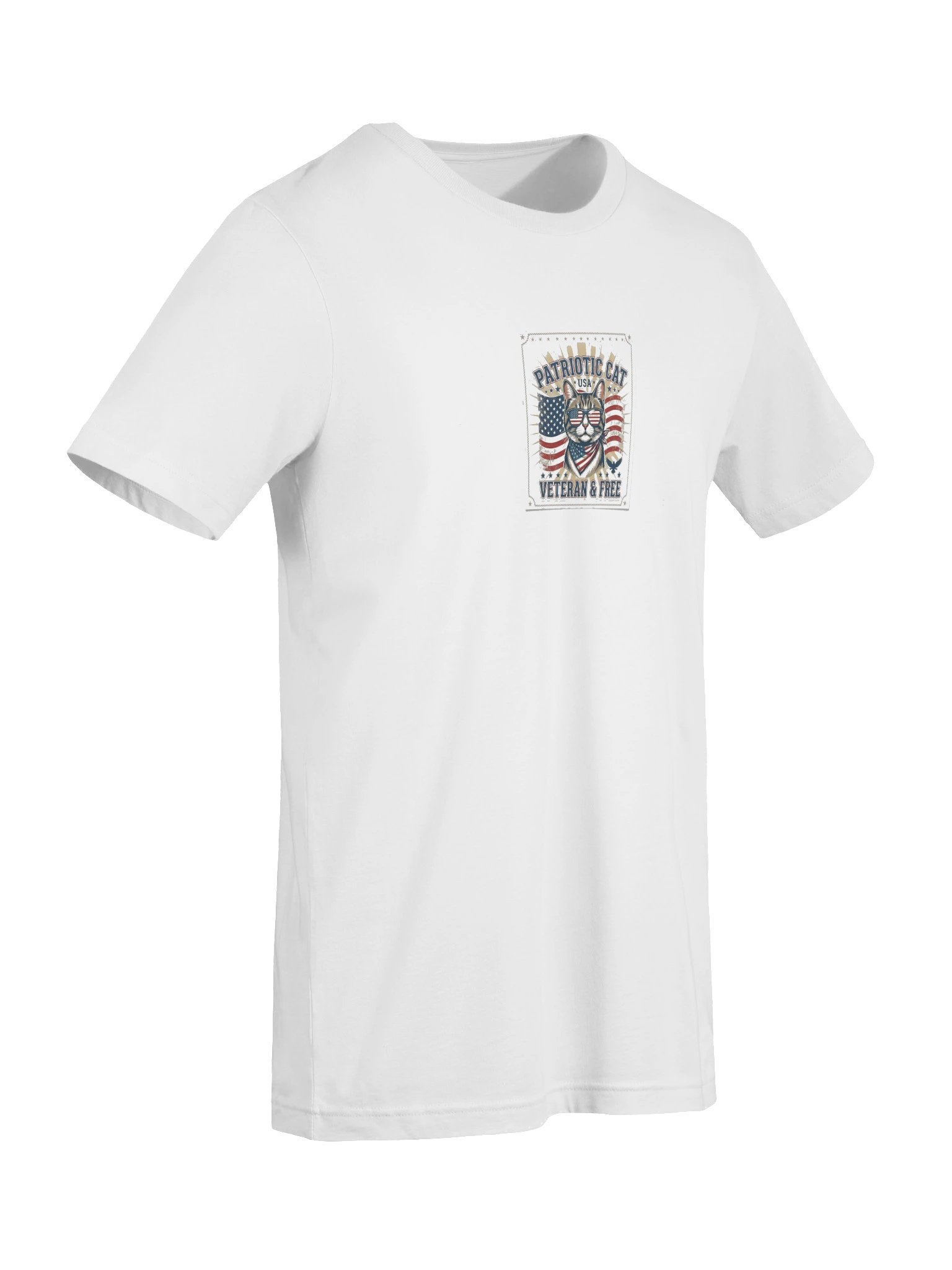 Patriotic Cat USA T-SHİRT product image (7)