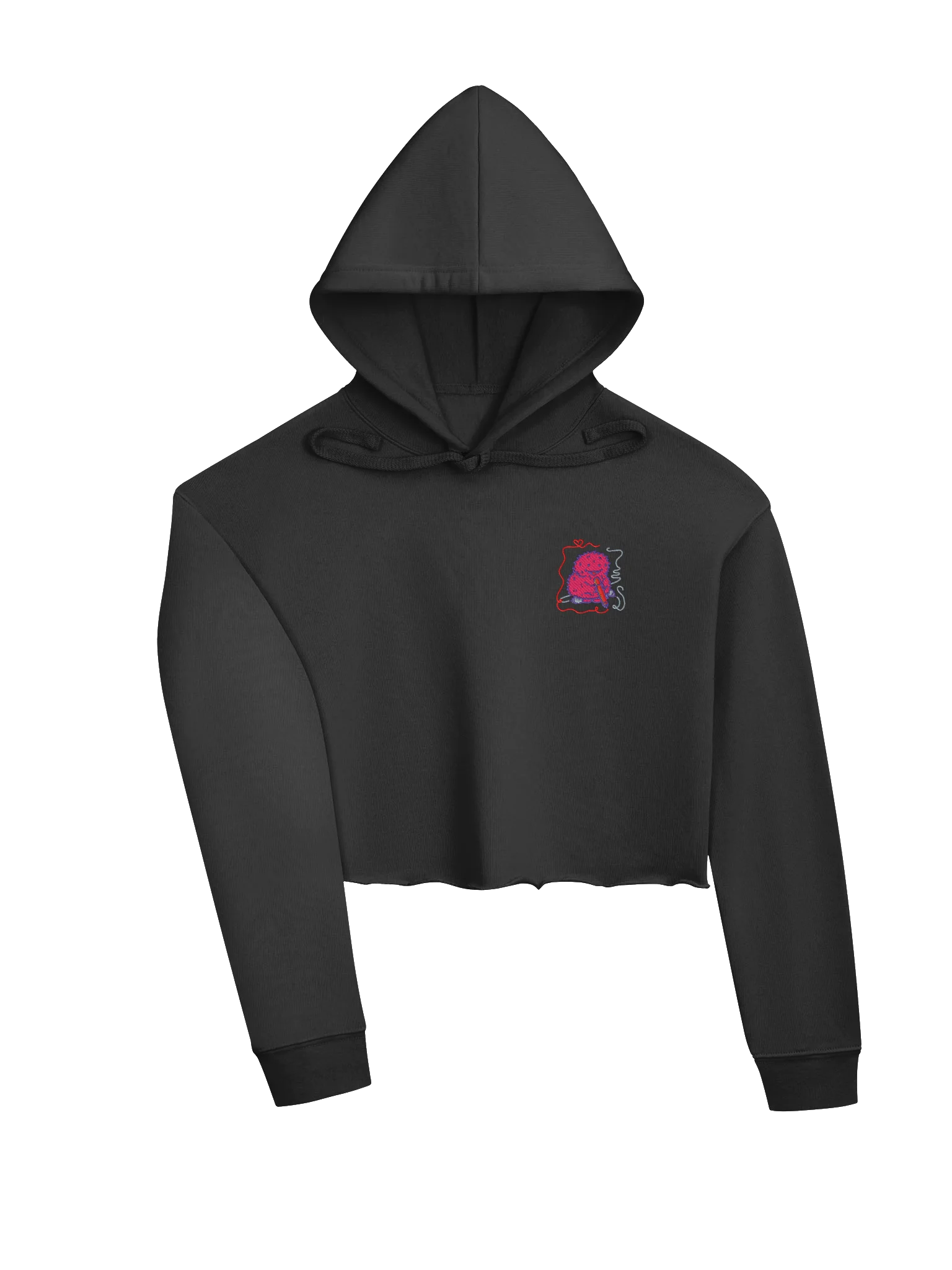 Embroidered Coloring Cosmo Cropped Hoodie product image (3)