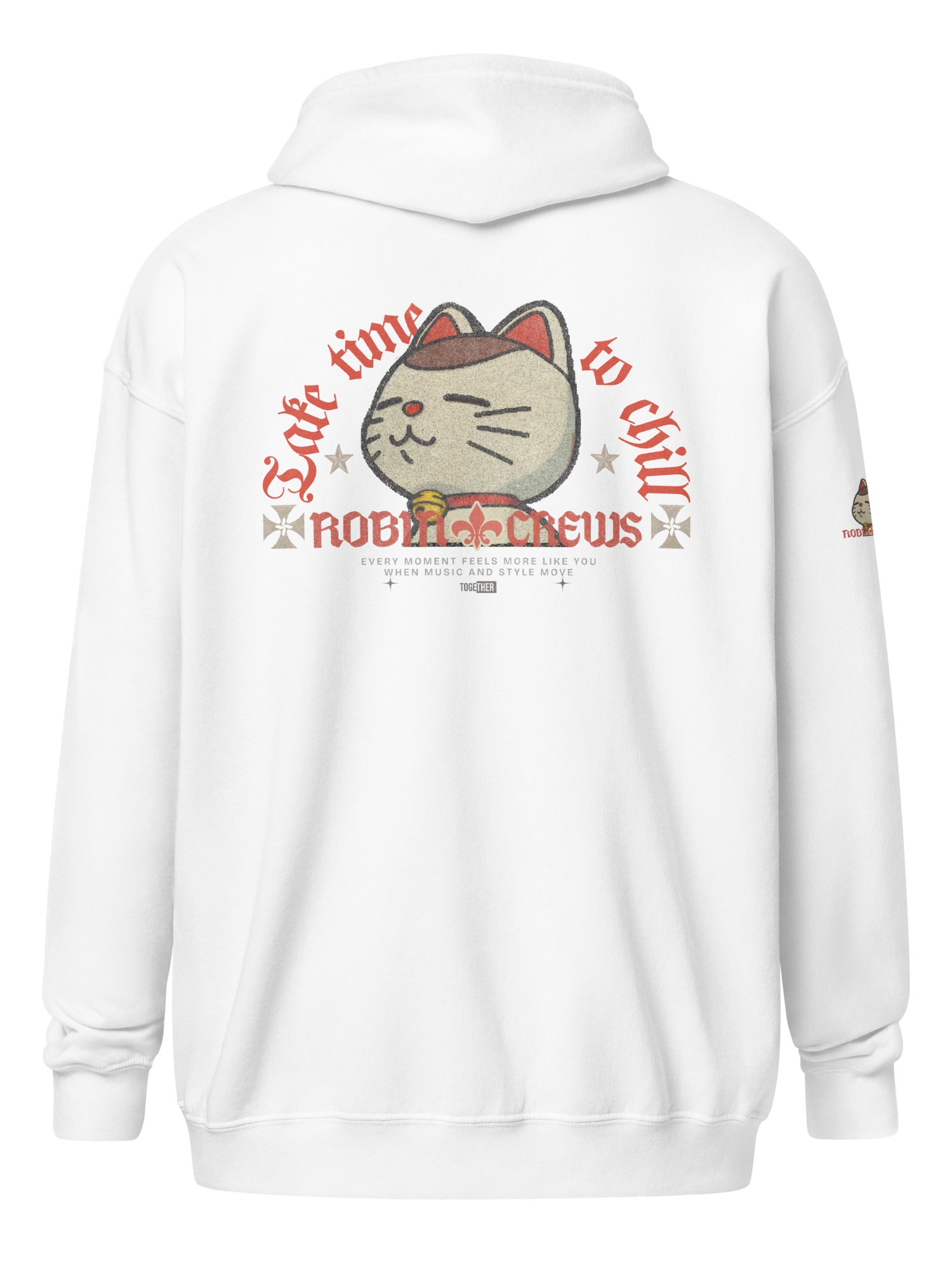 Cat Zip Hoodie with Chill Vibes product image (42)