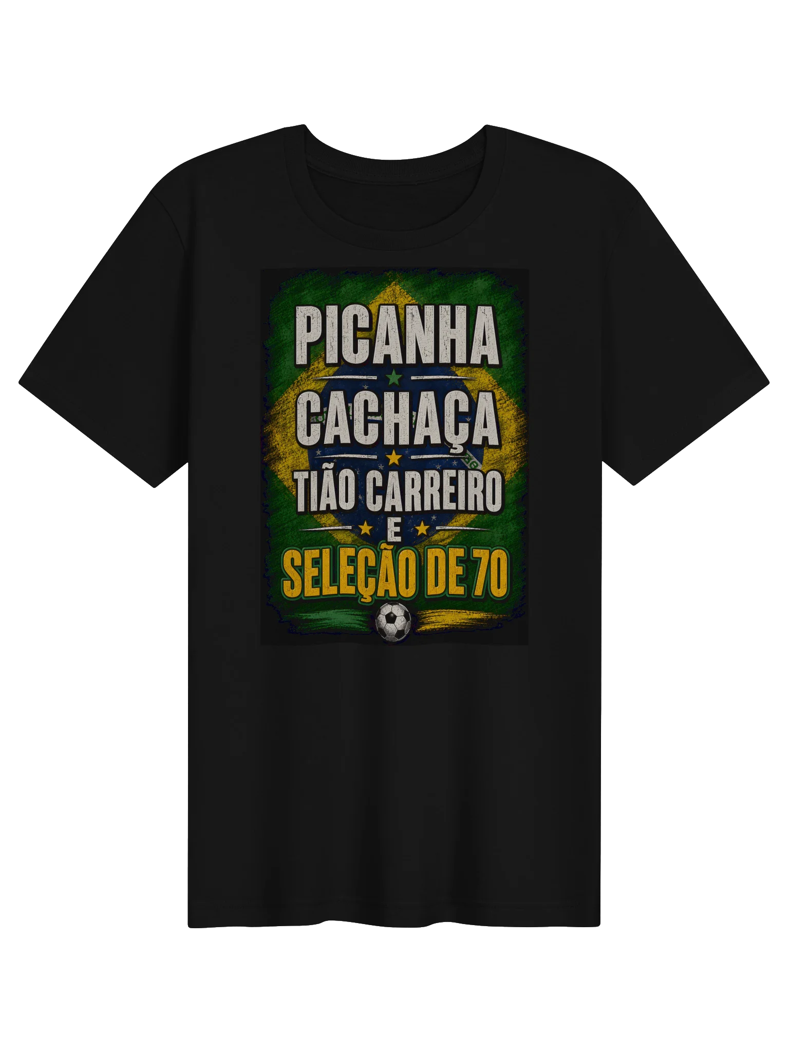 Picanha, Cachaça & Seleção 70 Brazil Football Tee product image (1)