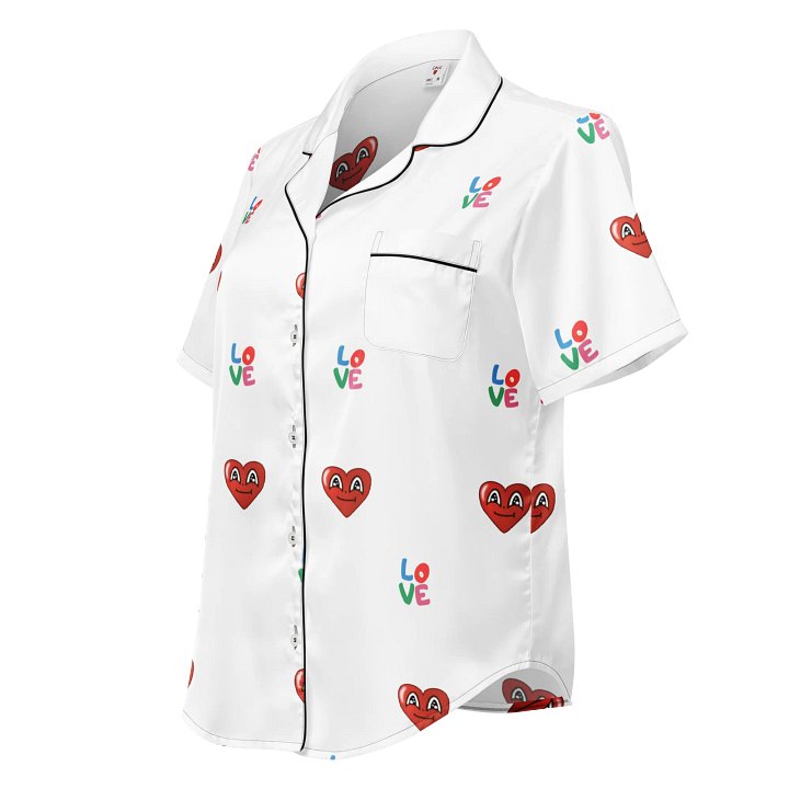 'Love-Heart' Pyjama Short Sleeve Top product image (1)