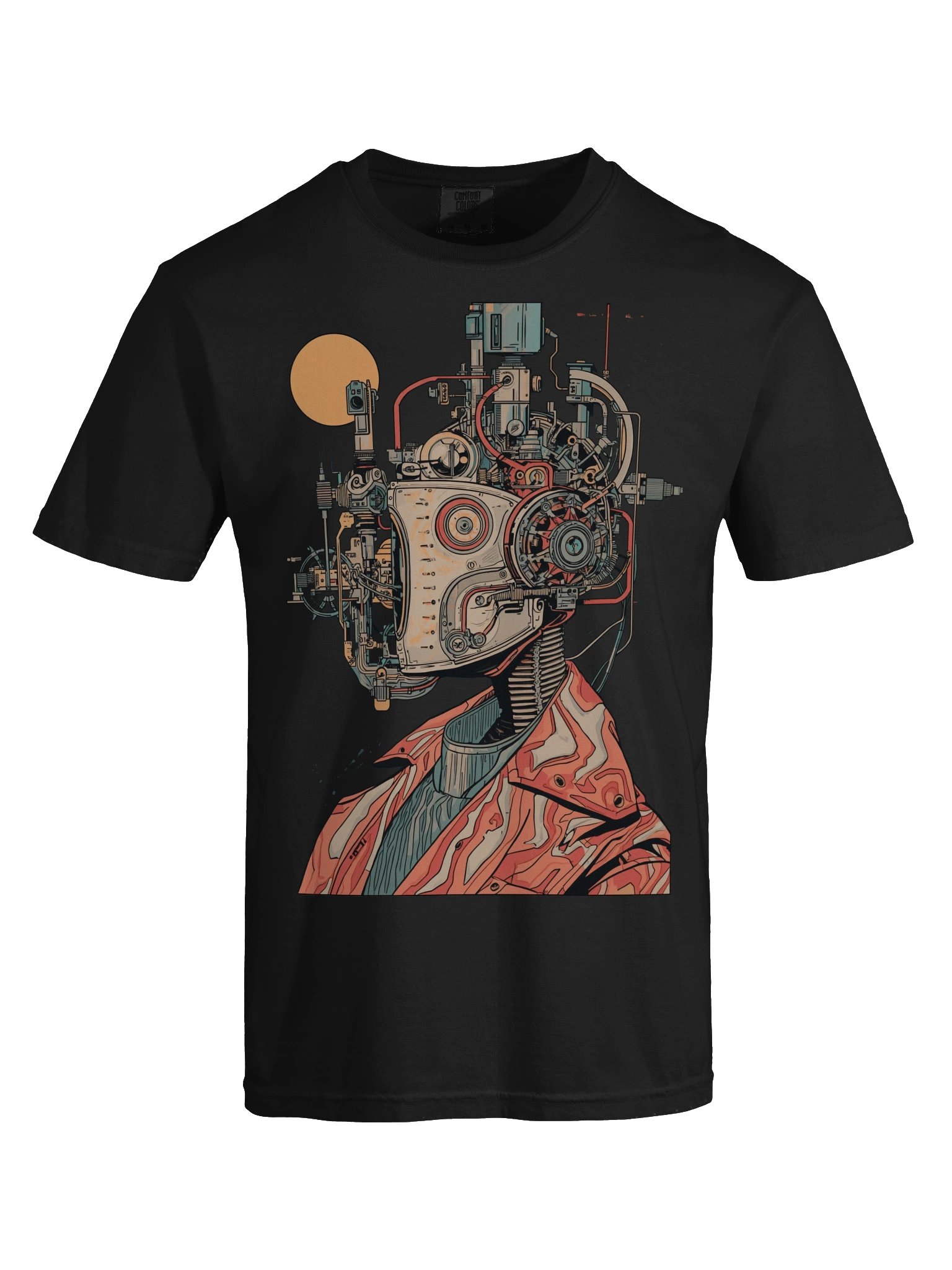 Retro Cyborg Profile Heavyweight T-Shirt product image (2)