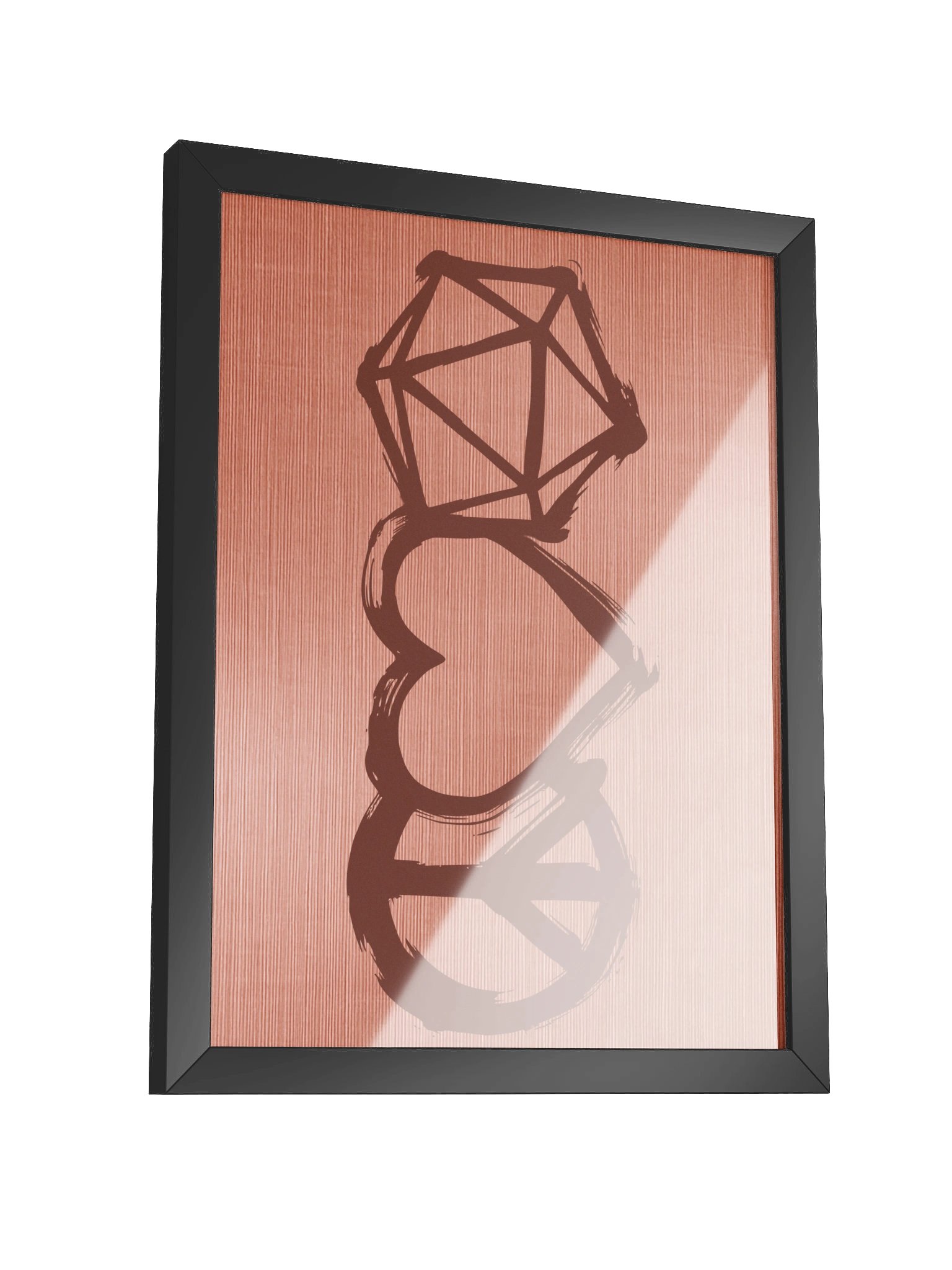 Pink Peace Love D20 Board Game Room Poster - FRAMED product image (12)