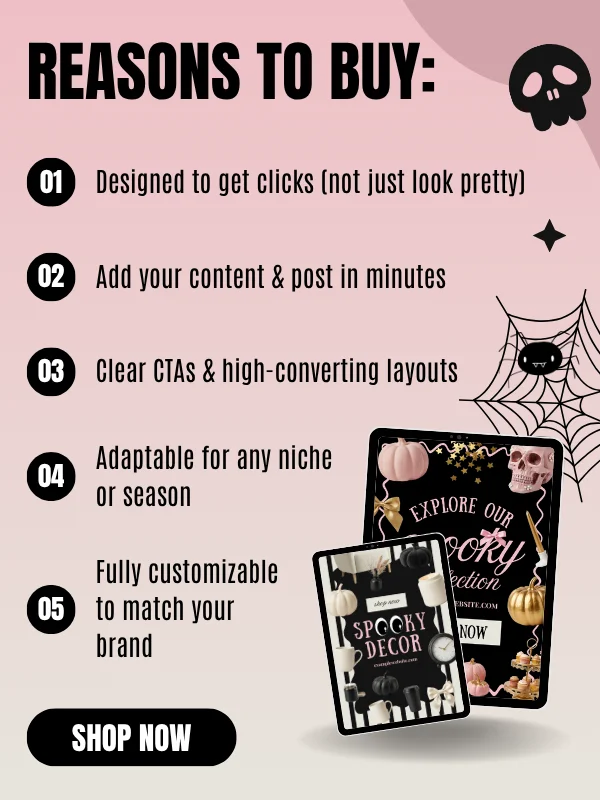 Halloween Pinterest Templates Canva product image (6)