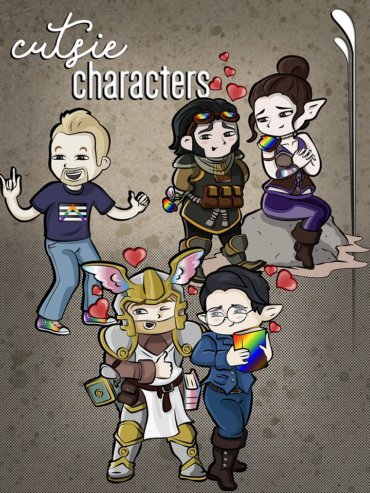 cuties character art || emmy's art stuff product image (1)