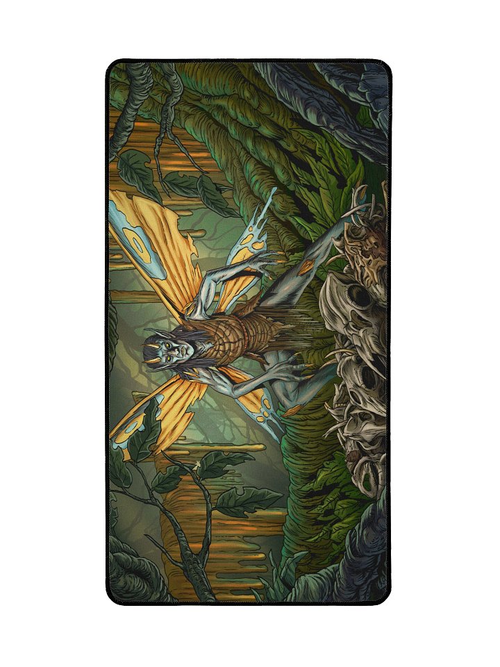 'Swamp Faerie' Hand Drawn Playmat by DarkSideTokens! product image (2)