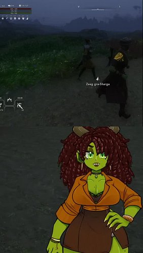 My sista..how could you.
.
.
.
.
#YzaraClips #vtuber #vtuberen #Skyrim #OrcVtuber