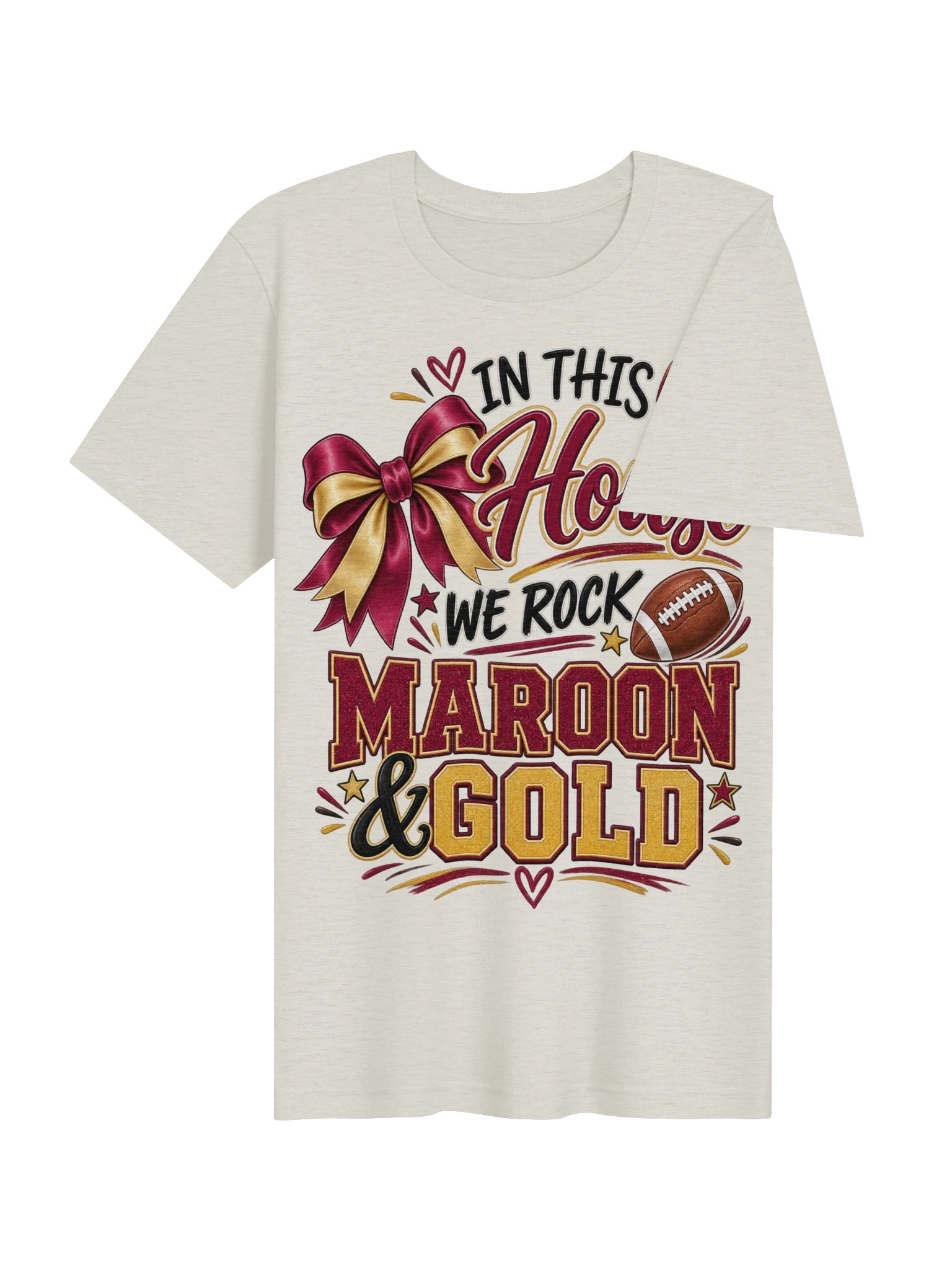 Rock Maroon & Gold Tee product image (24)