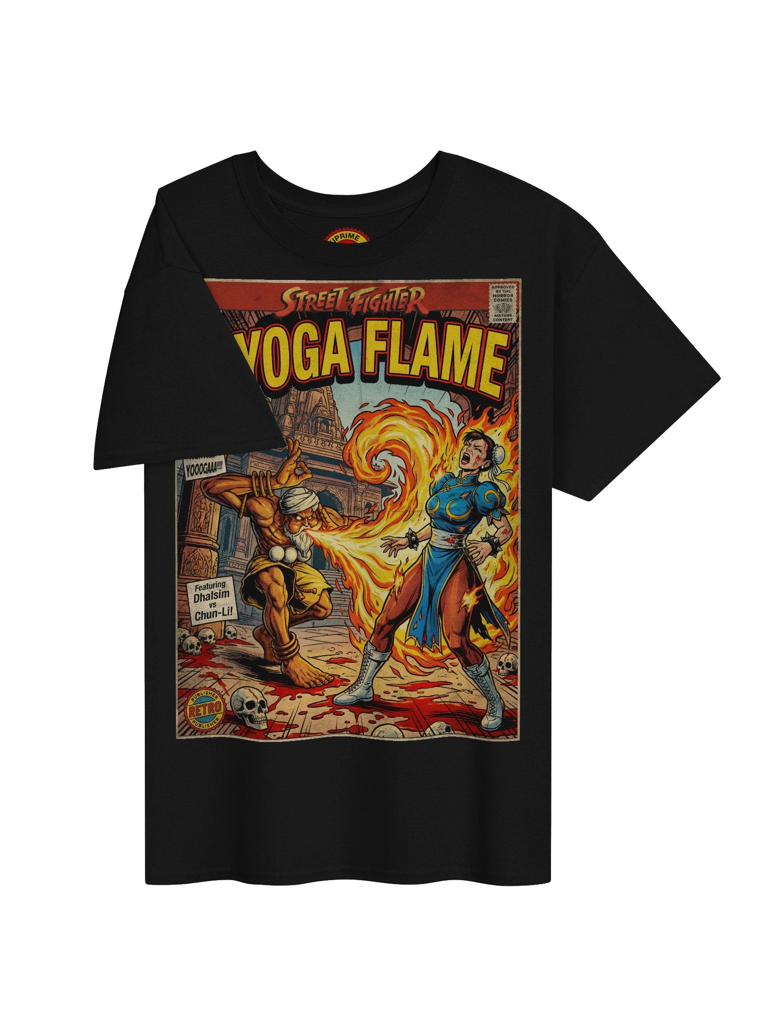 Street Fighter Dhalsim (Yoga Flame) Comic Art T-Shirt product image (3)