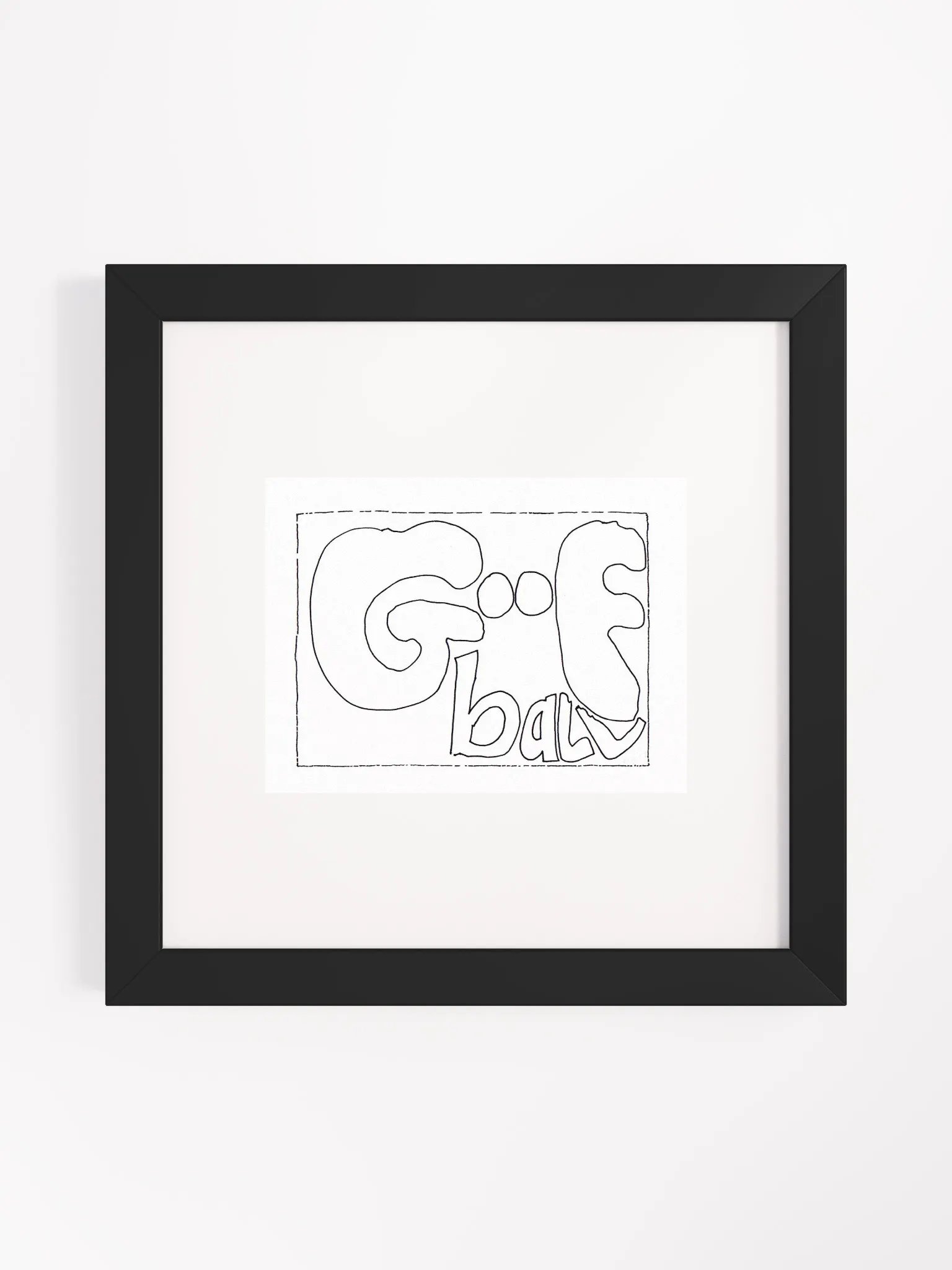 goofball Panel Card Print Framed product image (1)