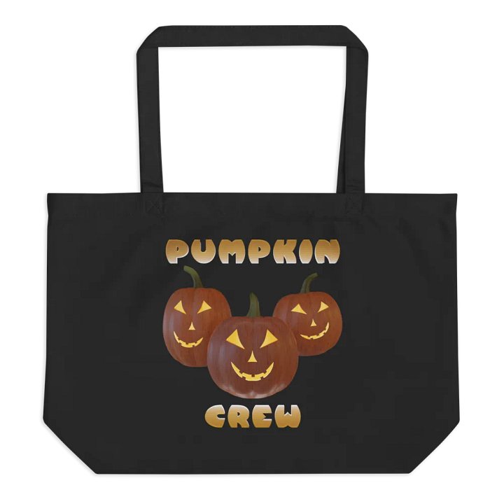 Pumpkins, Jack O Lantern Face - Organic Cotton Tote product image (1)