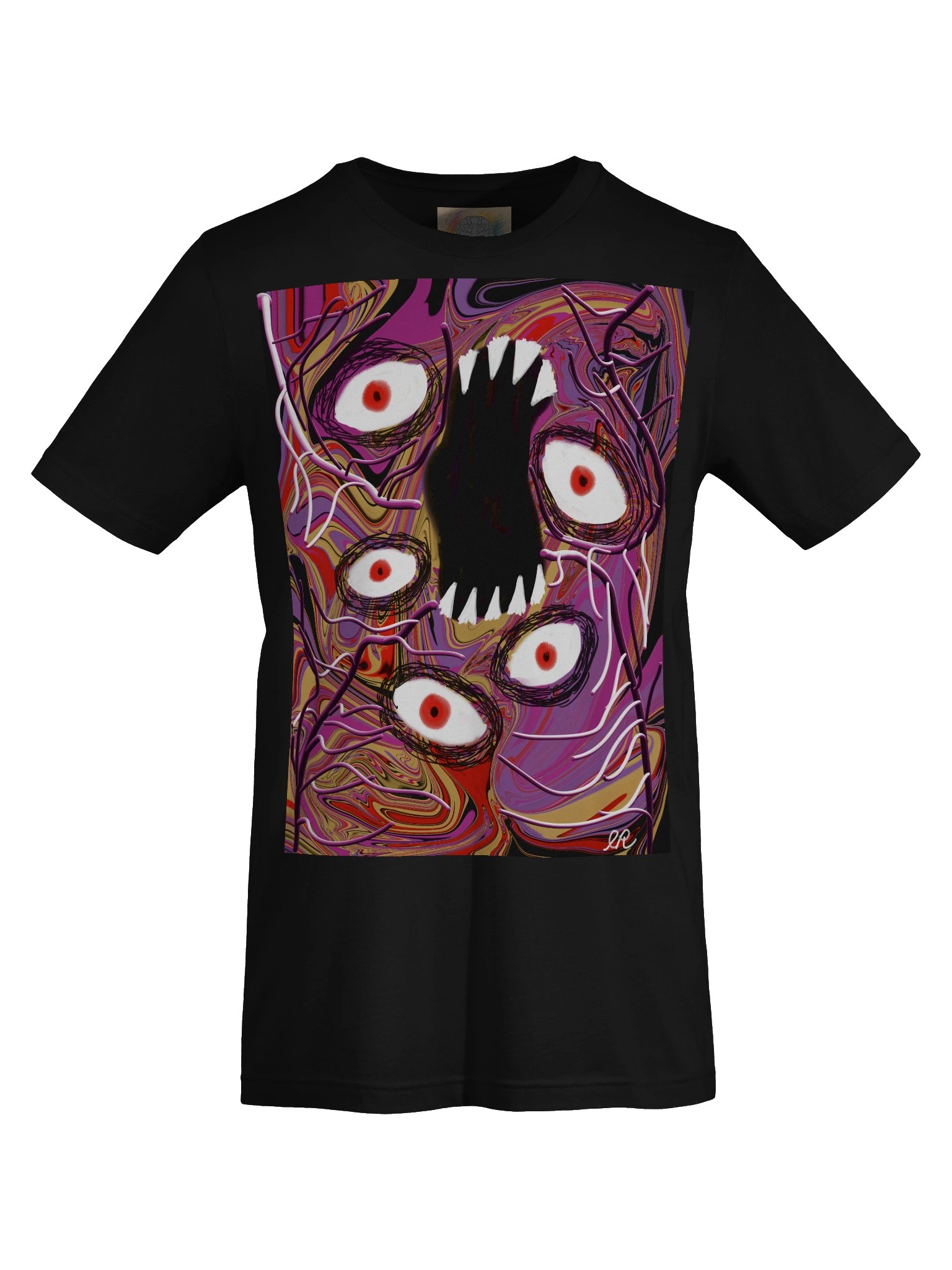 Surreal Chaos Face Graphic Tee product image (5)