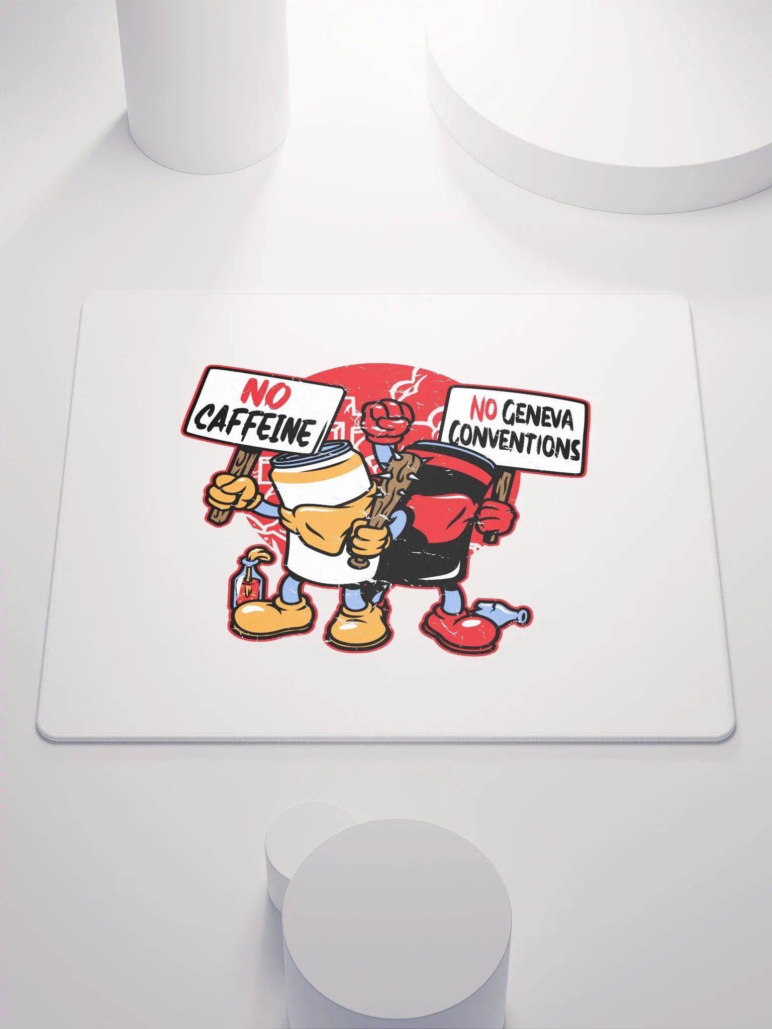 No Caffeine No Geneva Conventions Mousepad product image (1)
