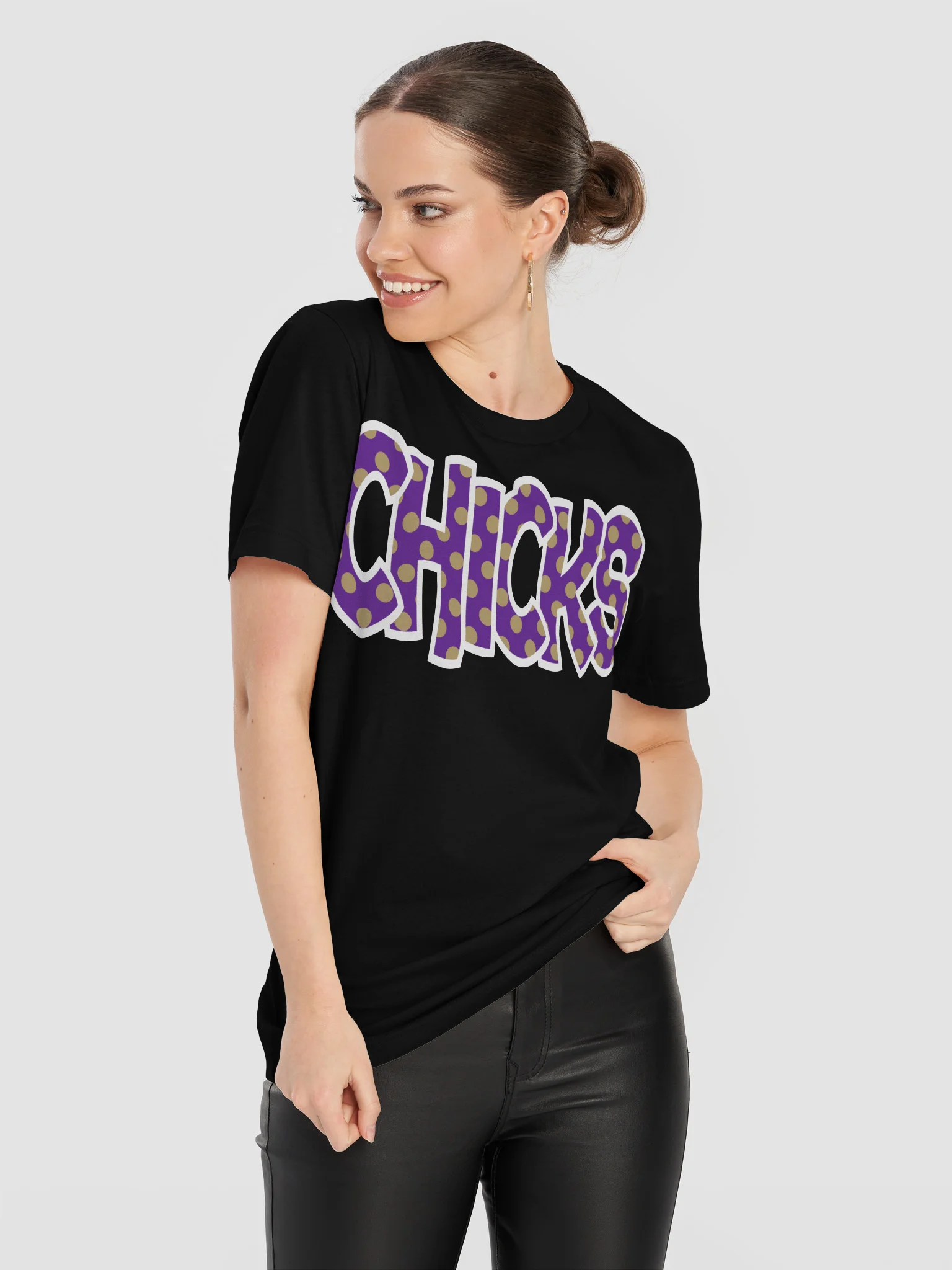 Chickasha Chicks Polka Dot Bella+Canvas T-Shirt product image (73)