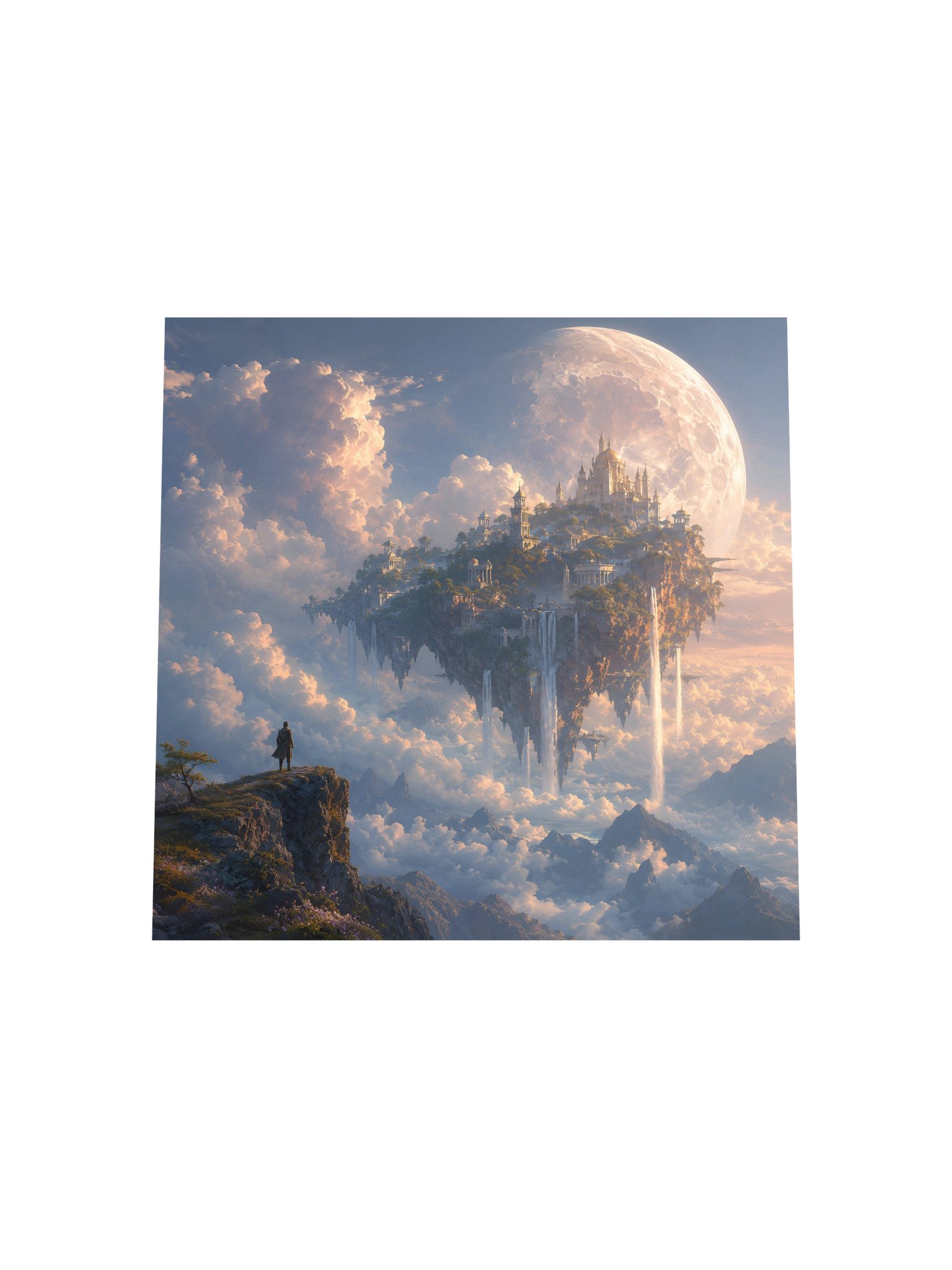 Astraltropics Fantasy Sky Island – Dreamscape Art Print for Visionaries & Dreamers product image (6)