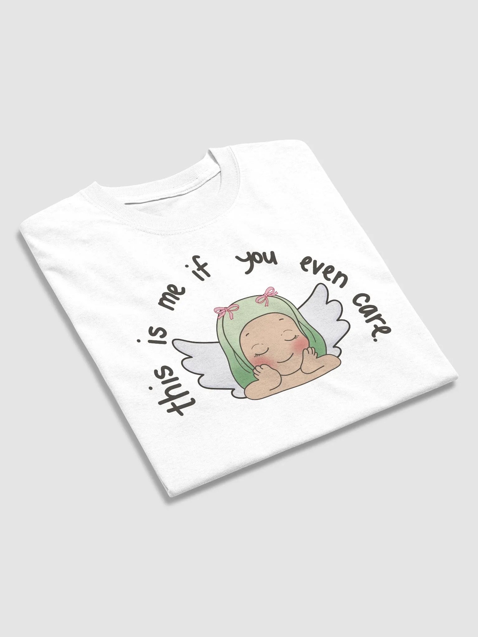 this is me green angel tee ꒰ঌ ໒꒱ product image (3)