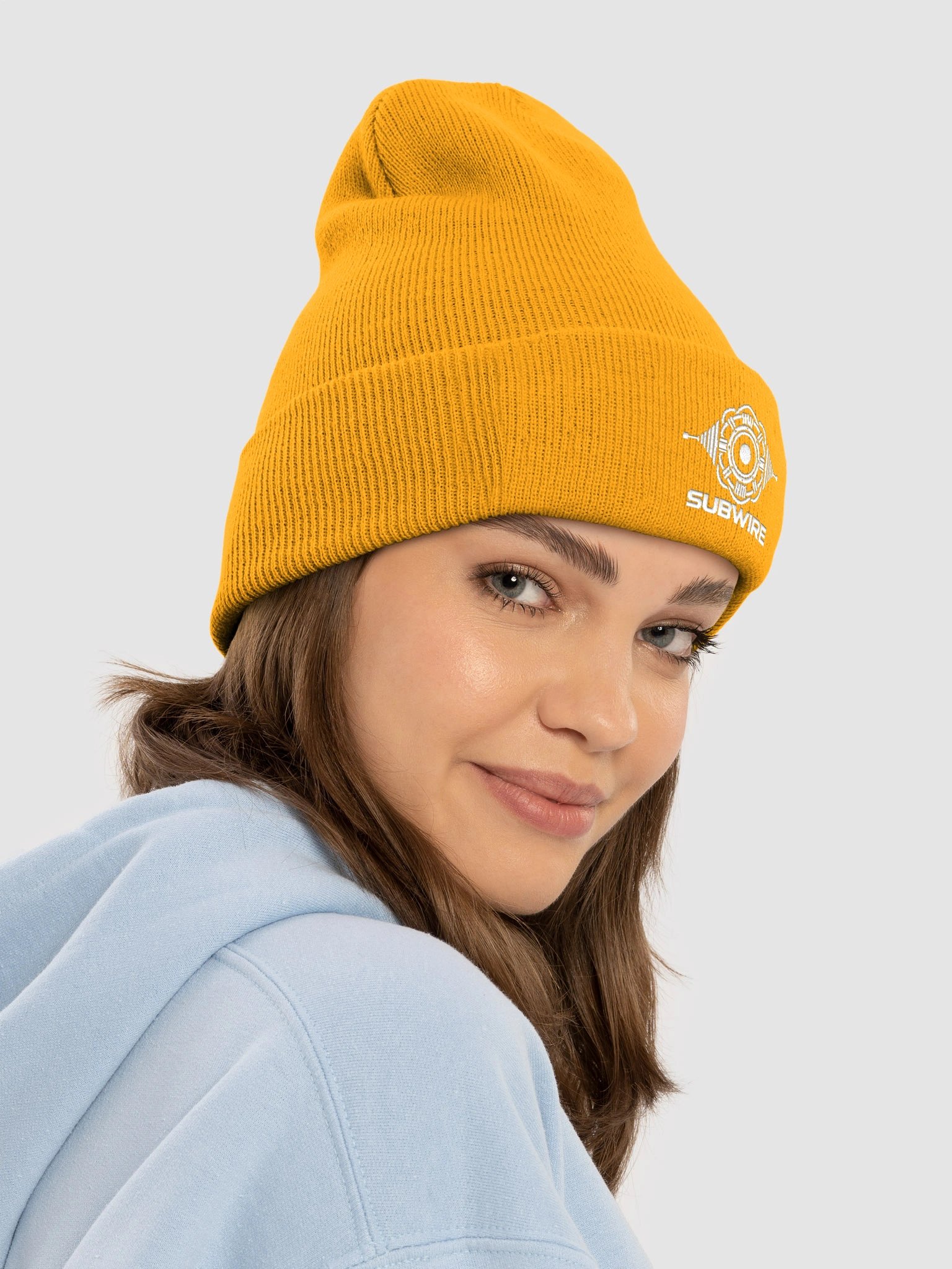 SUBWIRE White Logo Beanie product image (35)