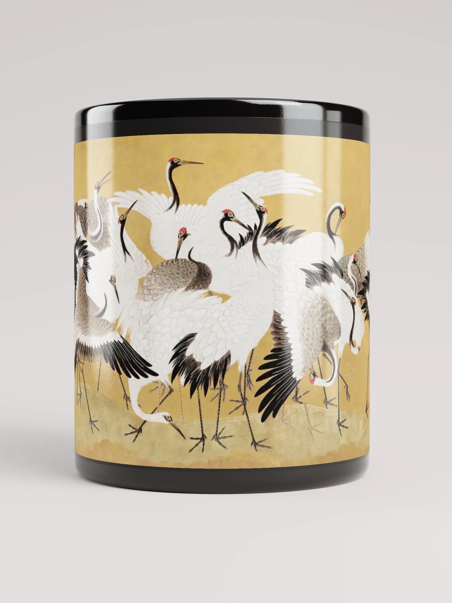 Golden Crane Elegance Mug product image (9)