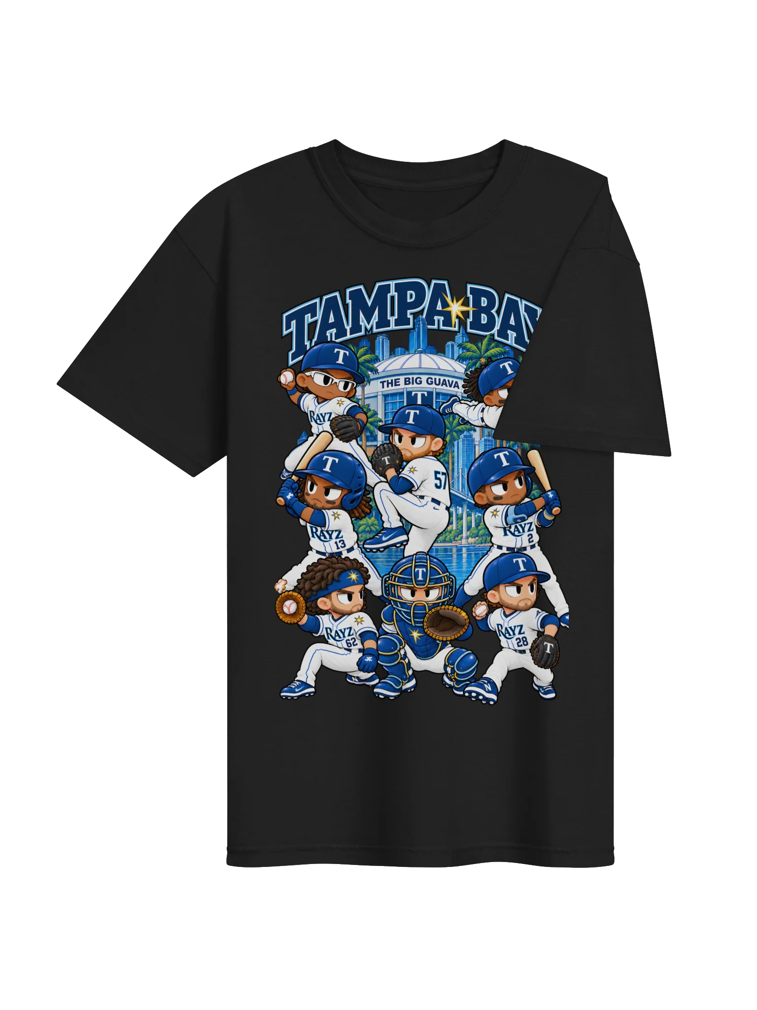 Tampa Bay Baseball Animated Player T-Shirt product image (13)