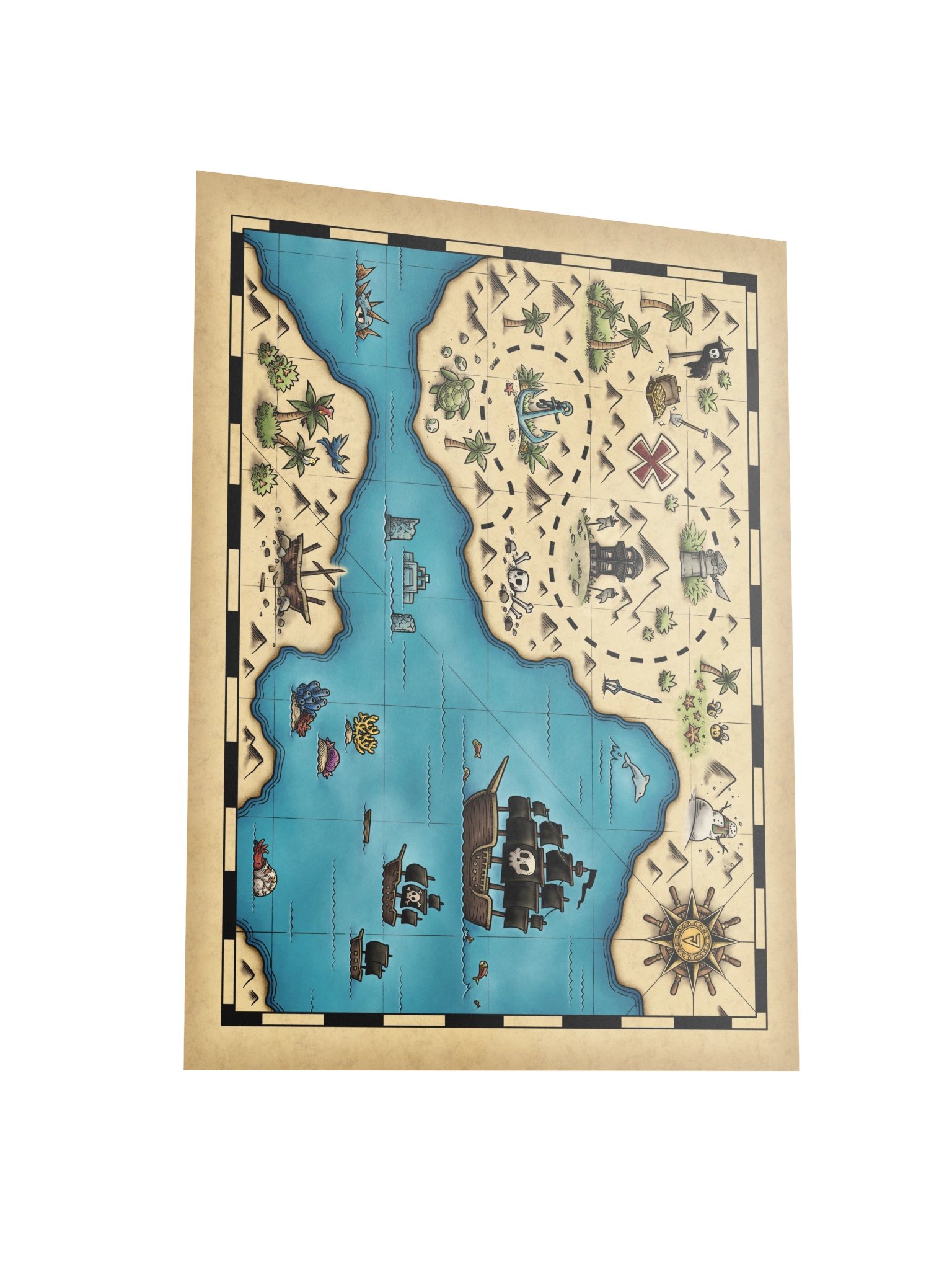 Capt. Sal's Lost Treasure Map Poster! (Large Size) product image (3)