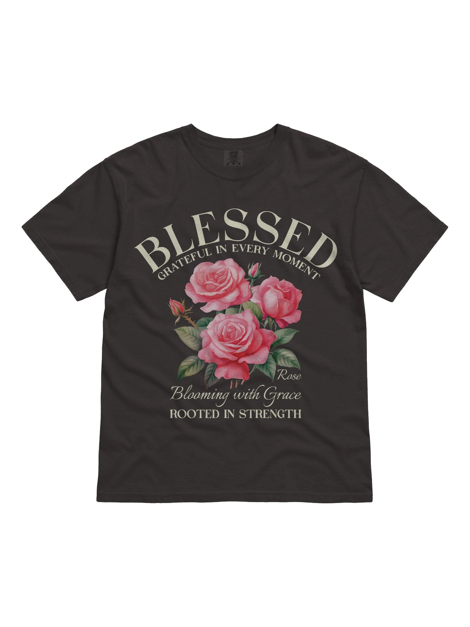June Blessed Rose Flower Shirt – Blooming with Grace, Rooted in Strength Graphic Tee product image (4)