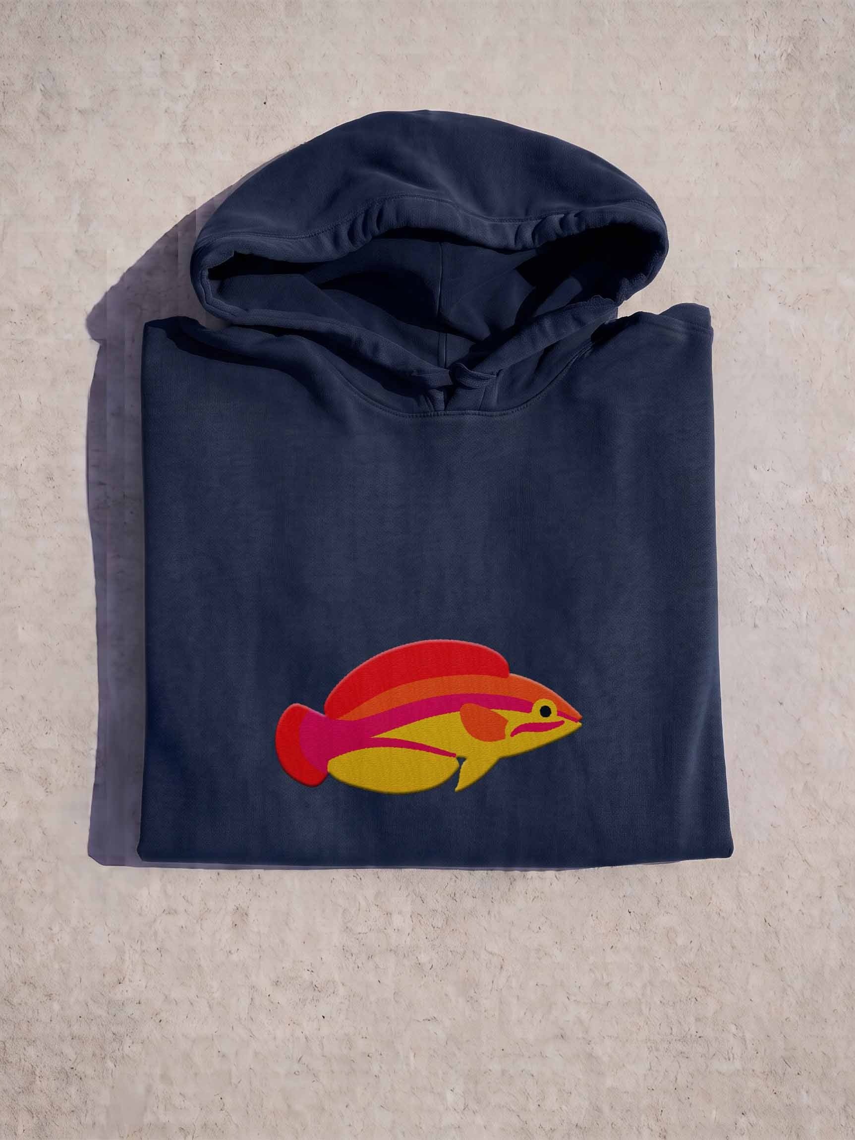 Flame Wrasse Premium Hooded Sweatshirt (Embroidered) for Reef and Marine Aquarium Lovers product image (1)