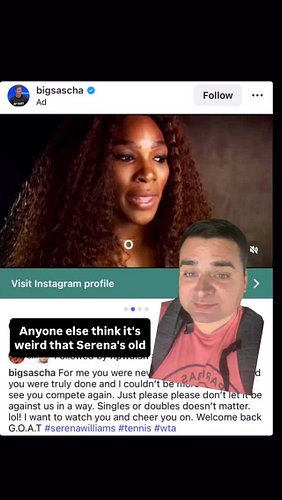 Am I the only one thinking this? 

#serena #serenawilliams #gaypodcast #protennis