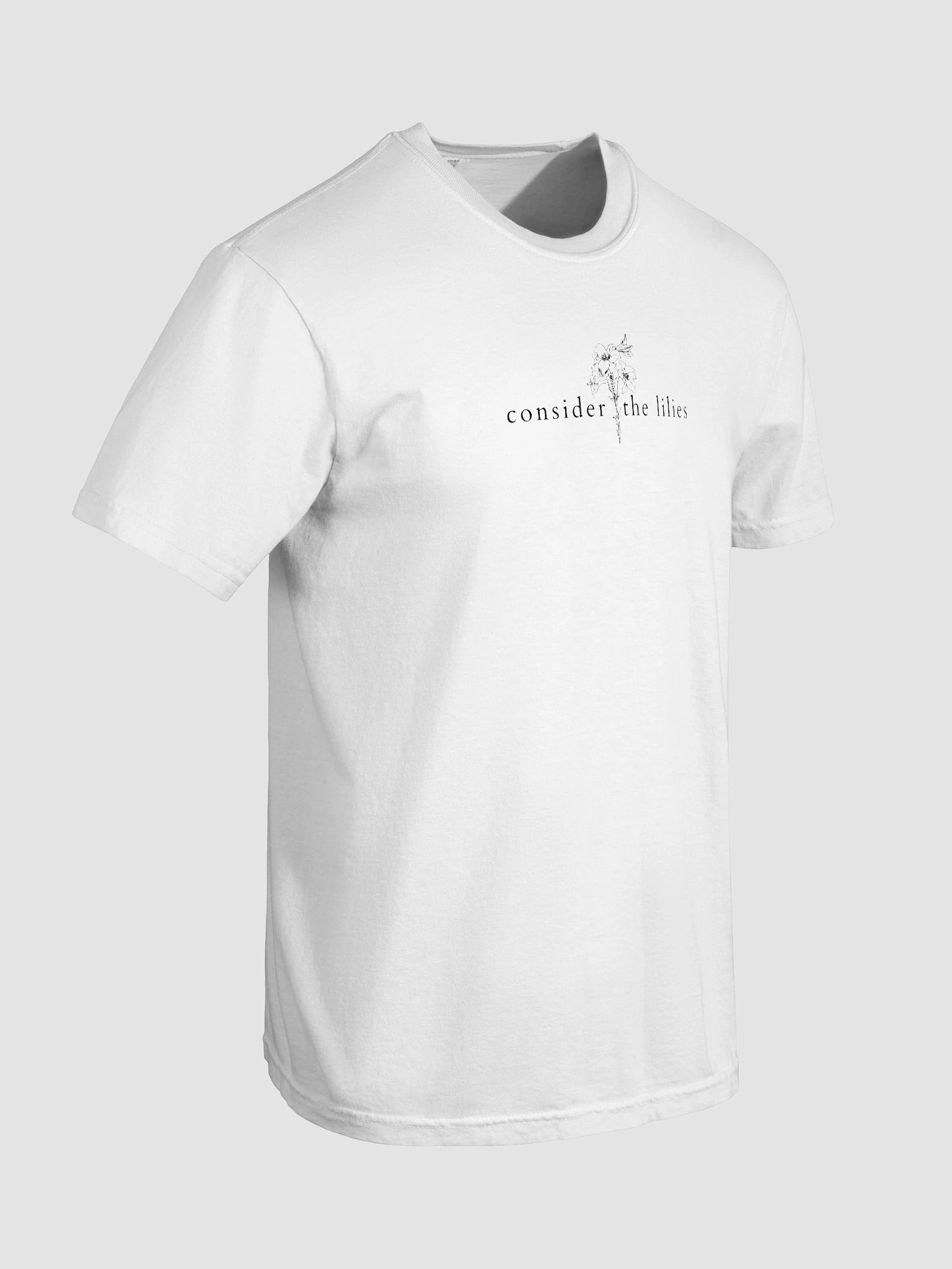 Consider the Lilies Black Print Tee product image (8)