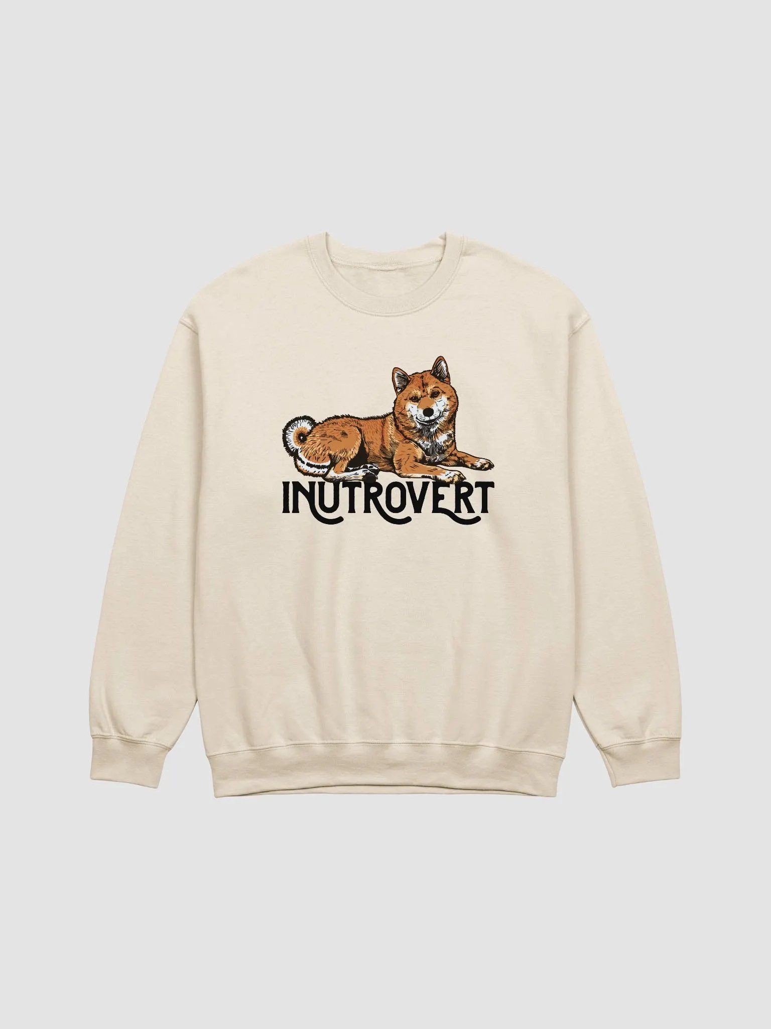 Inutrovert Sweatshirt of a Shiba Inu | Funny Shirt for Shiba Inu Paw-rents product image (1)