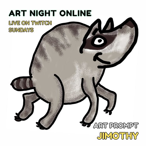 It's Sunday so we play #tunes and make #art! Join us on #Twitch NOW! Today your prompt is #Jimothy! Art by the amazing EvilTu...