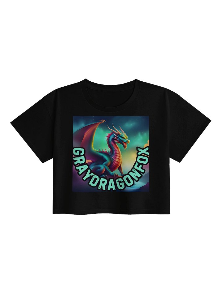 Graydragonfox "Squeeks Original" Female Single Front Logo Crop Top product image (1)