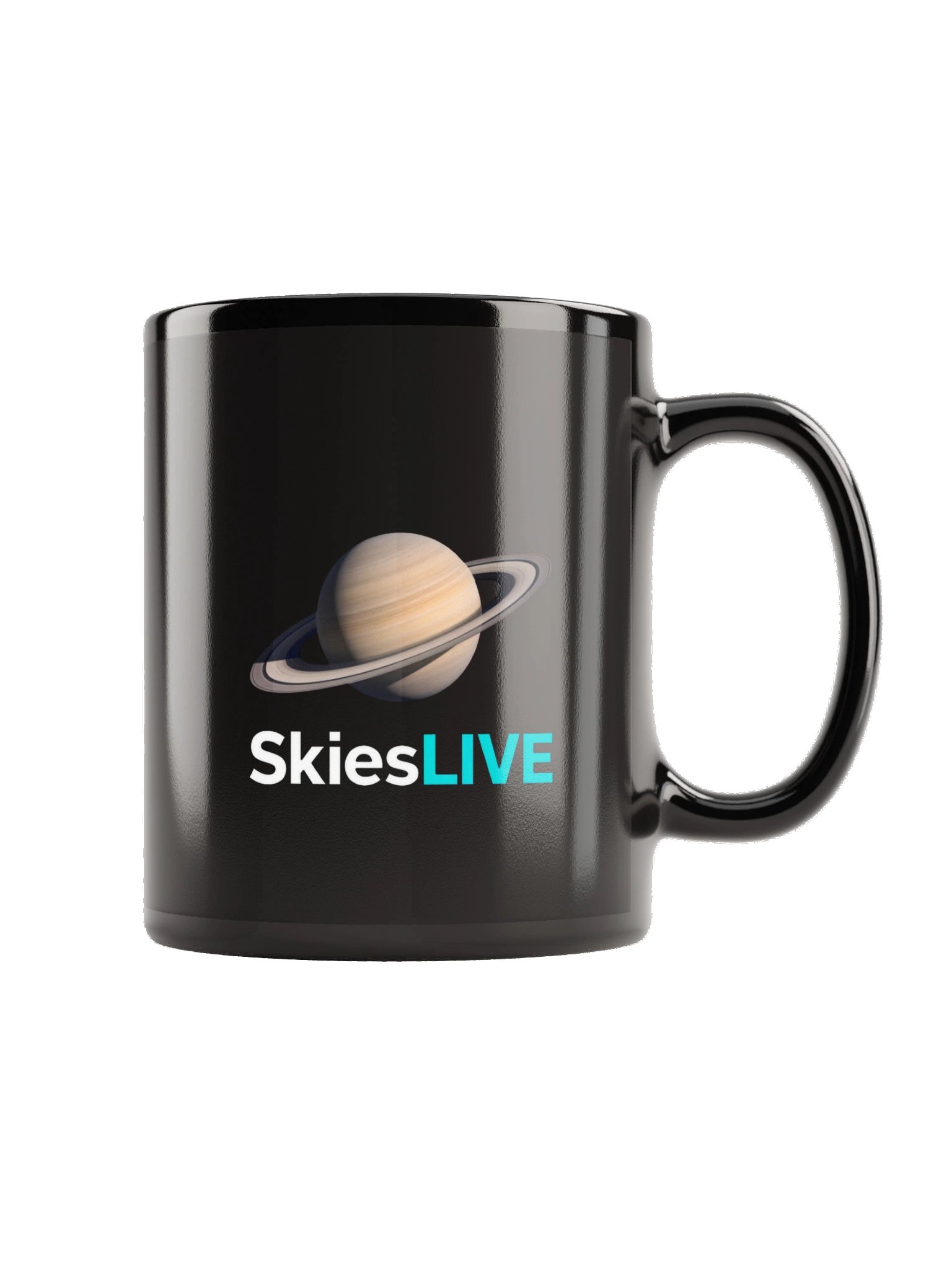SkiesLIVE Saturn Mug (Black) product image (9)