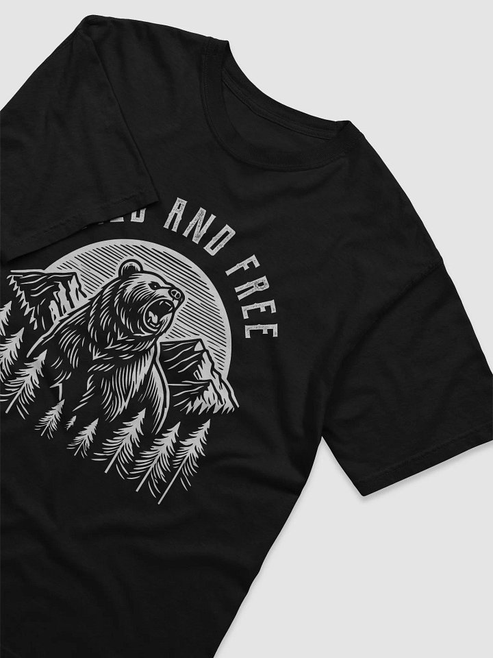 Vintage Grizzly T-Shirt - Wild and Free Design T-Shirt product image (2)
