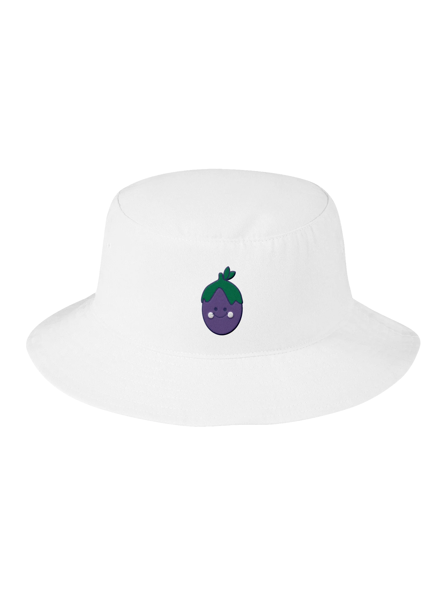 Smiling Eggplant Kawaii Bucket Hat product image (1)