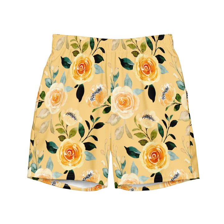 Yellow Rose Delight Mens Swimming Trunks product image (2)