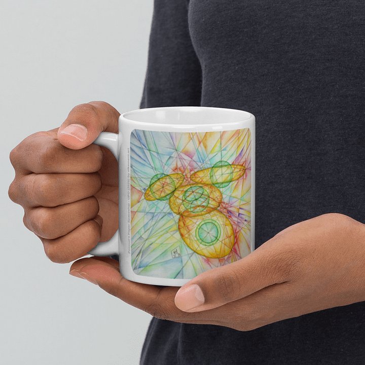 Poinsot's Paper Spaceship 1+2 - Gyroscope Physics Geometric Drawings Mug product image (1)
