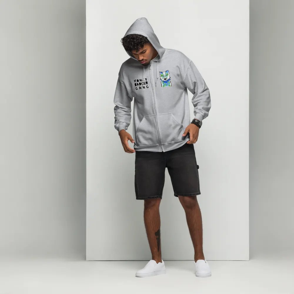 Honey Badger Gang Zip Up Hoodie product image (6)