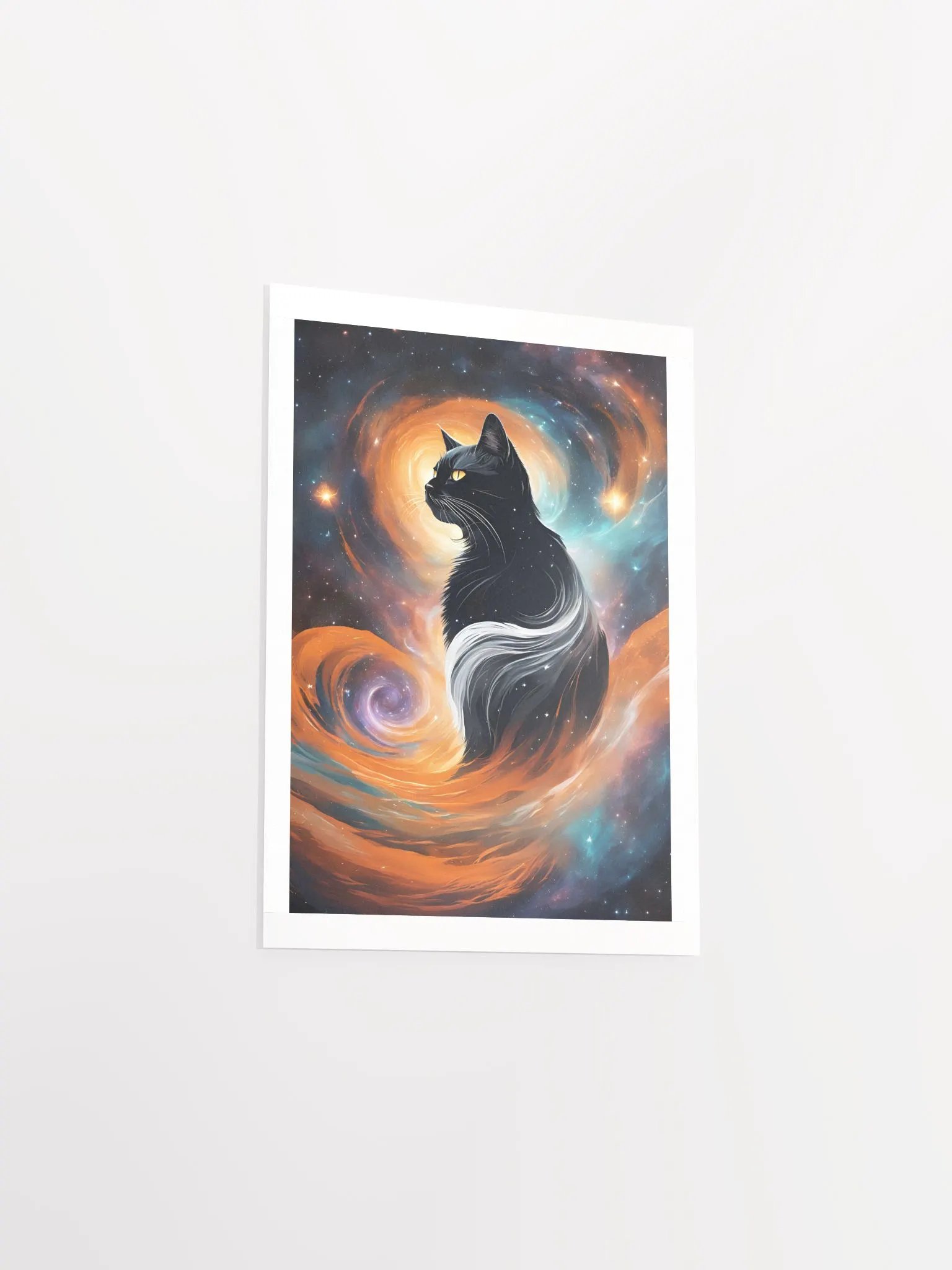 Cosmic BLACK Cat Dreamscape Poster product image (12)