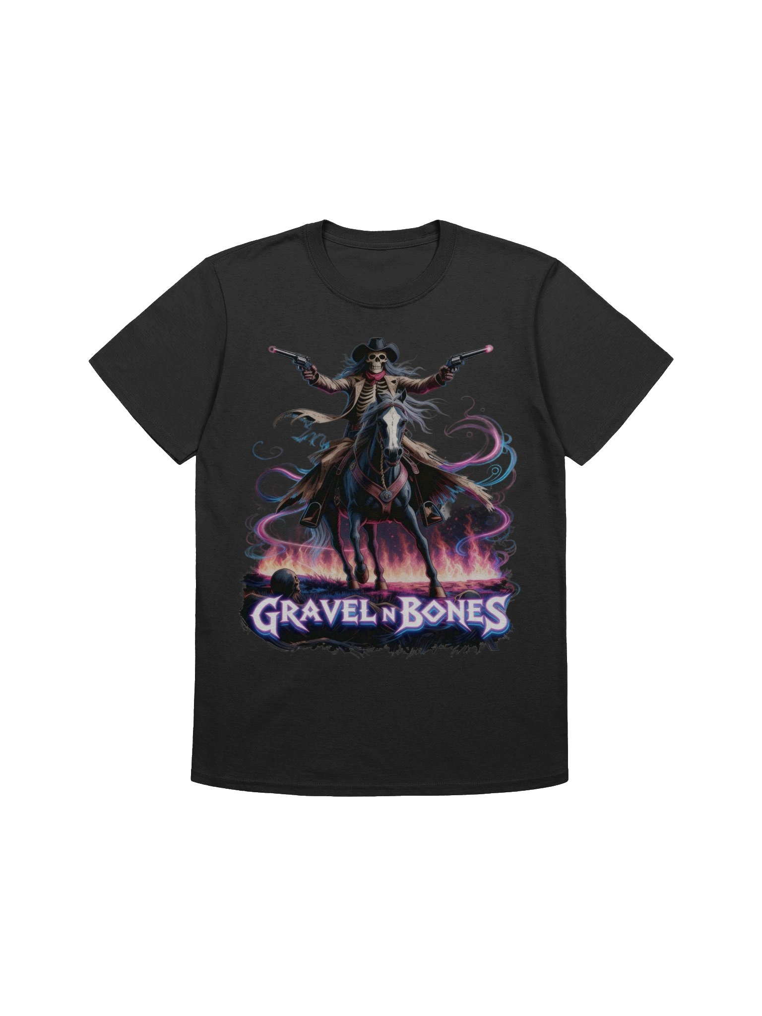 Gravel N Bones – Neon Night Rider Tee product image (1)