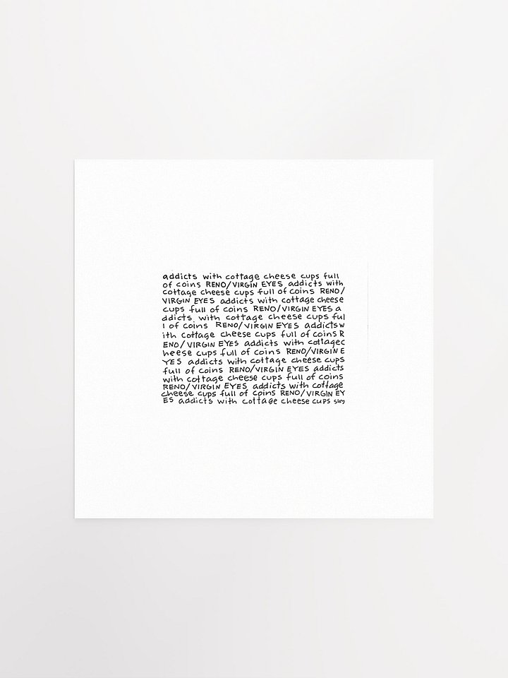 Addicts with Cottage Cheese Cups panel card print product image (2)