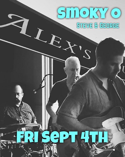 Back to school 📚 🎸Smoky O returns to Alex Lounge in Elmsford Friday, Sept 4th. 7-10pm Who’s ready to hit the books… or the da...