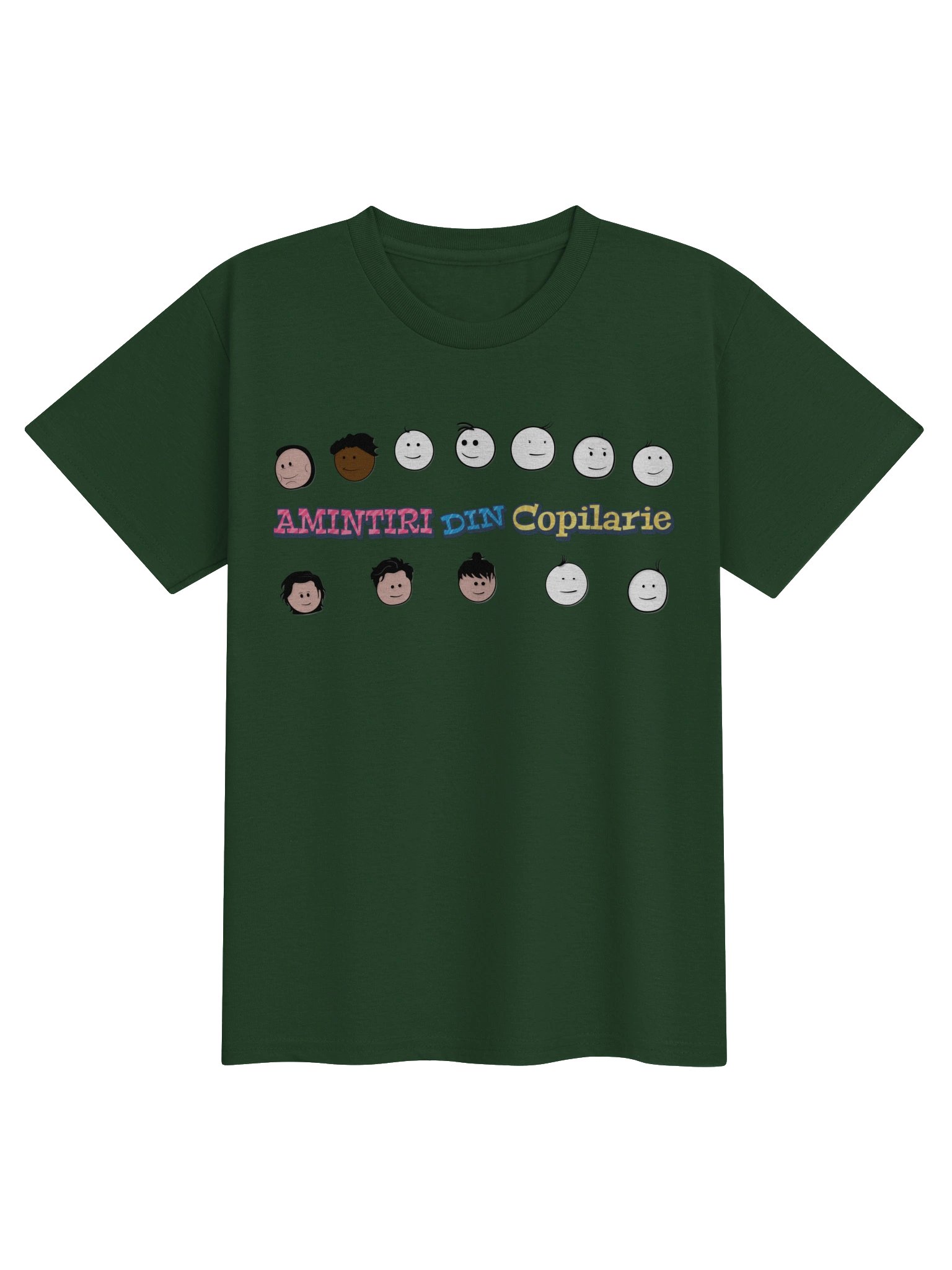 👕 Tricou Verde Pădure Fete „Amintiri Din Copilărie” – Personajele product image (1)