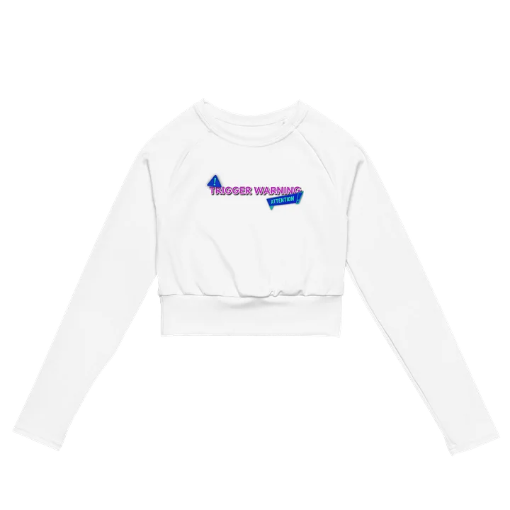 Trigger Warning Long Sleeve Crop product image (2)