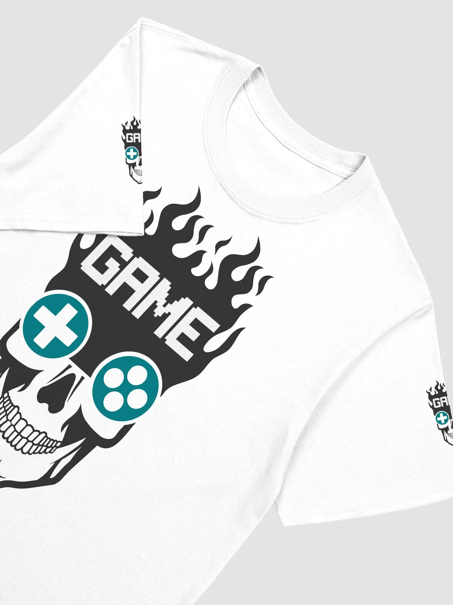 Flaming Gaming Skull Tee product image (3)
